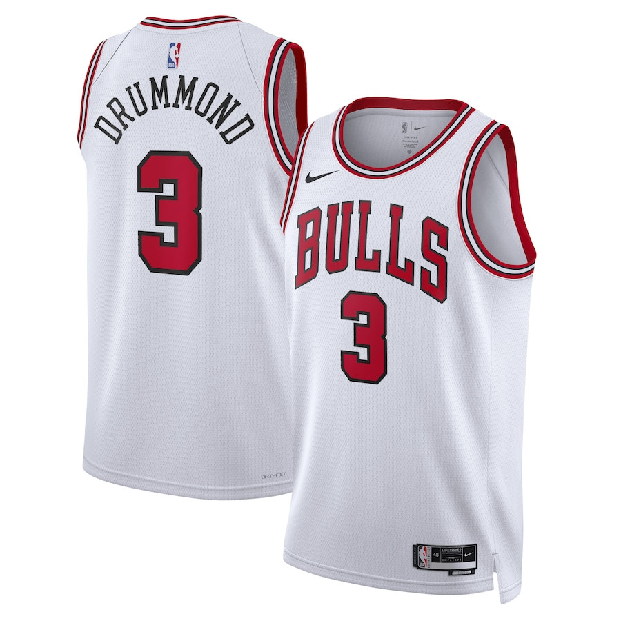 Andre Drummond 3 Chicago Bulls Unisex Swingman Association Editio White NBA Jersey Unisex
