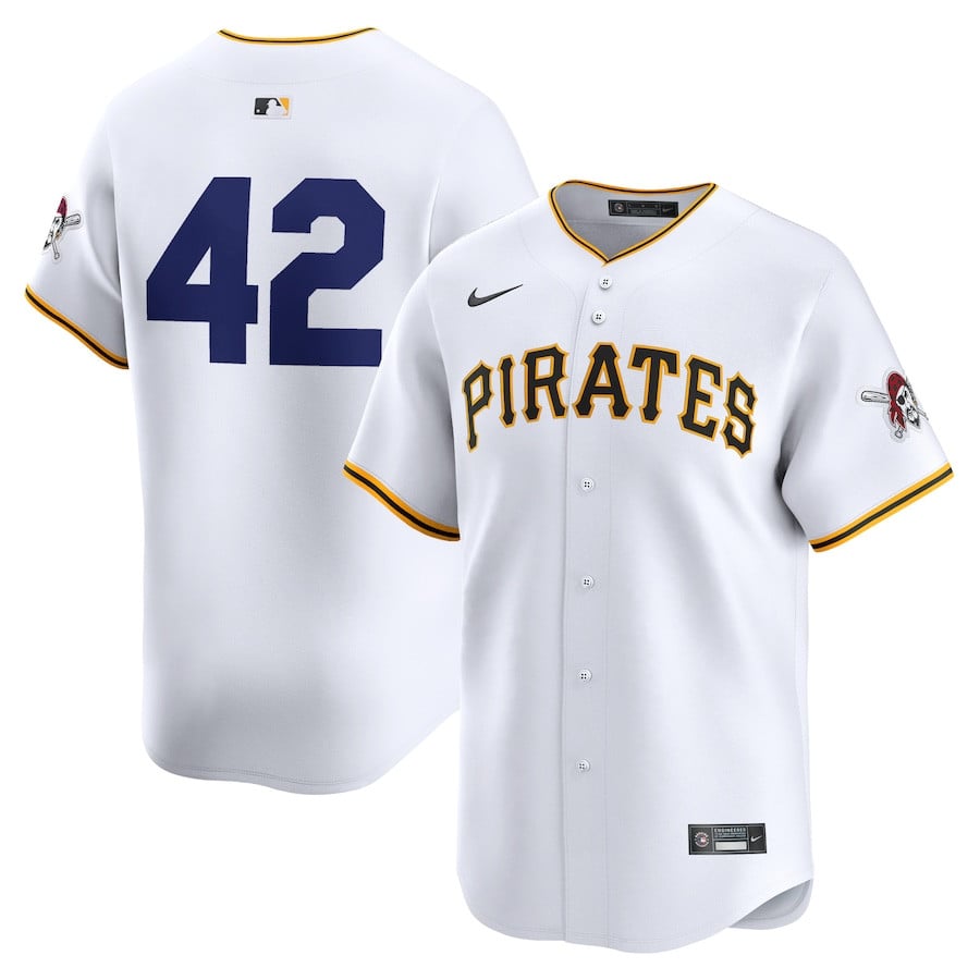 Pittsburgh Pirates 2024 Jackie Robinson Day Home Limited White MLB Jersey Men's