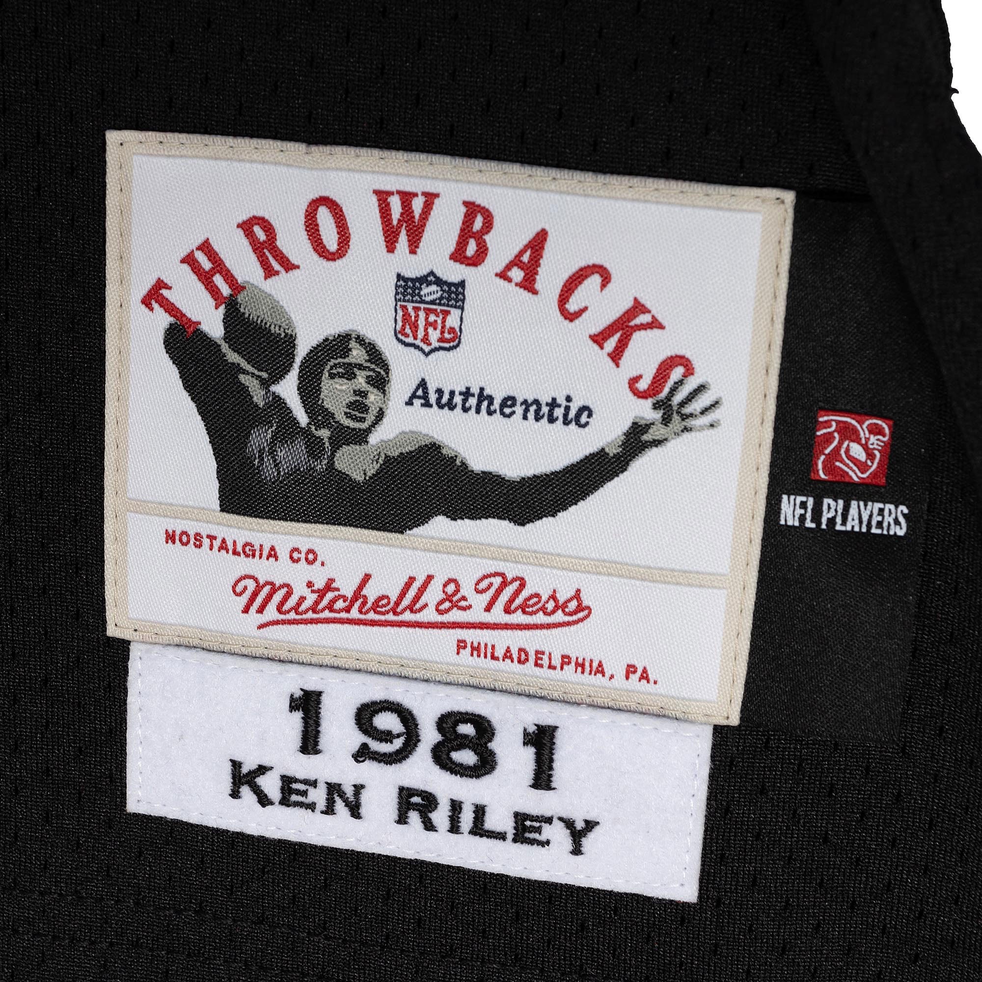 Cincinnati Bengals 1981 Ken Riley Mitchell Ness Black Throwback Retired Player NFL Jersey Men's