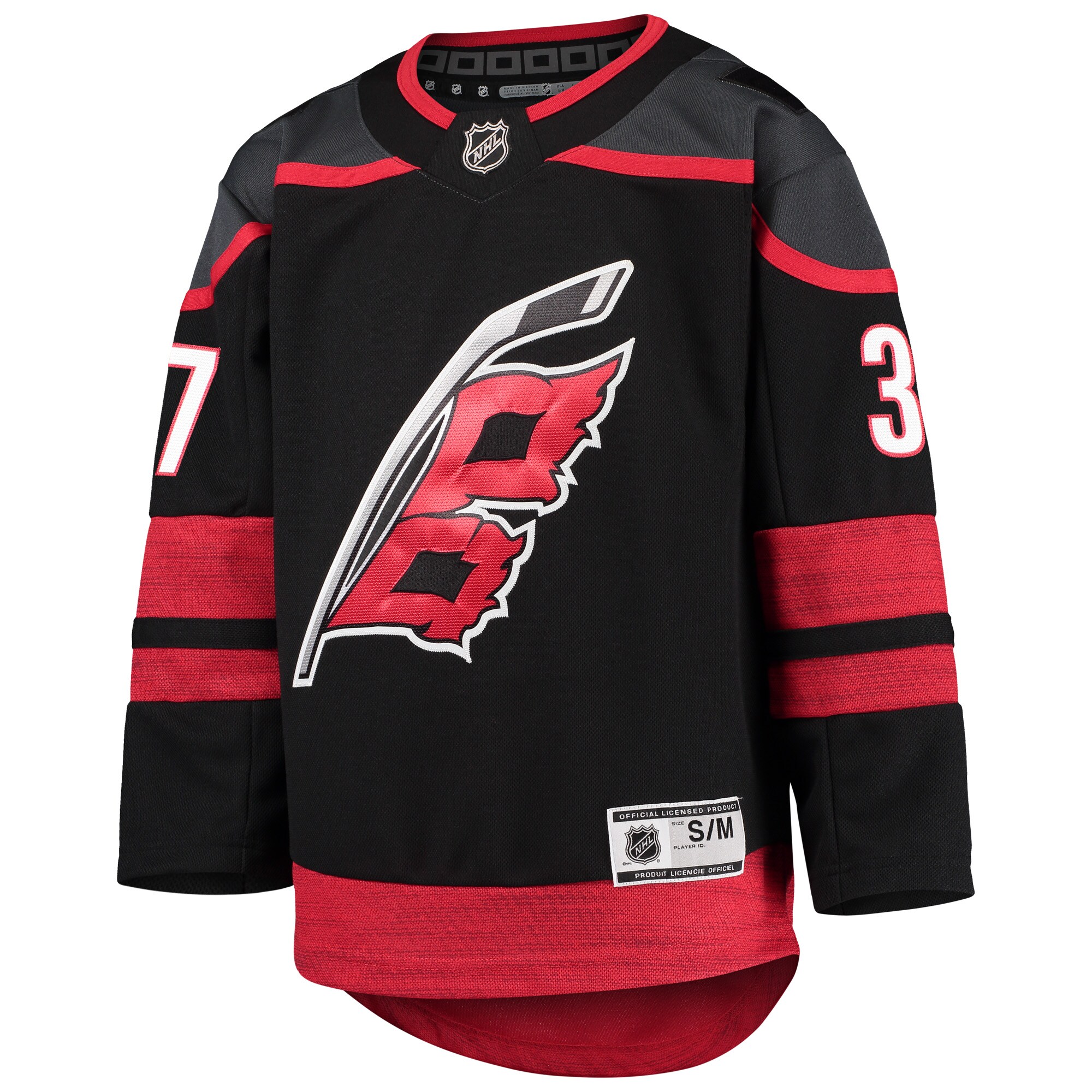 Carolina Hurricanes Andrei Svechnikov Black Home Premier Player NHL Jersey Youth