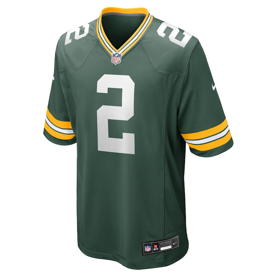 Malik Willis 2 Green Bay Packers Game Green NFL Jersey Men's