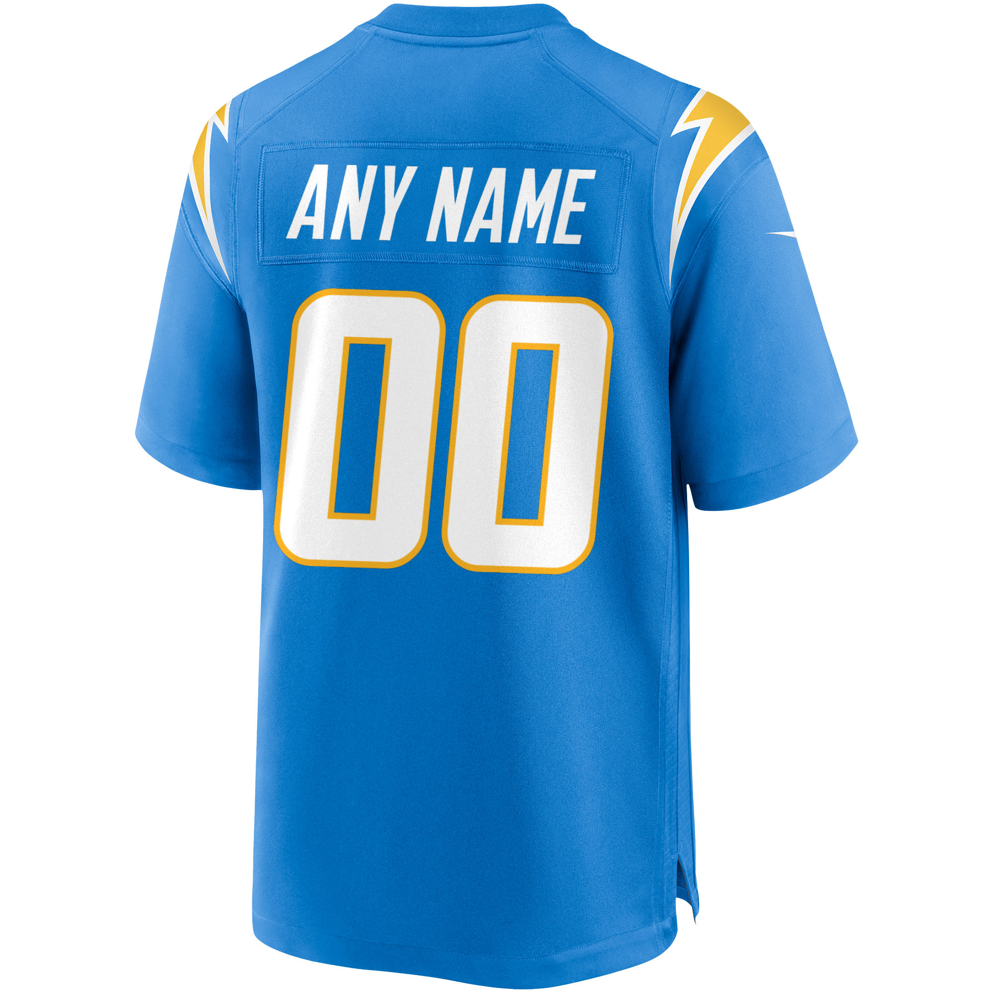 Los Angeles Chargers Powder Blue Custom Game NFL Jersey Men's