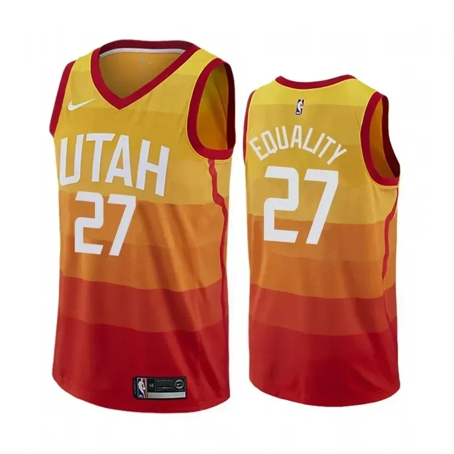Rudy Gobert Equality Utah Jazz City NBA Jersey Men's
