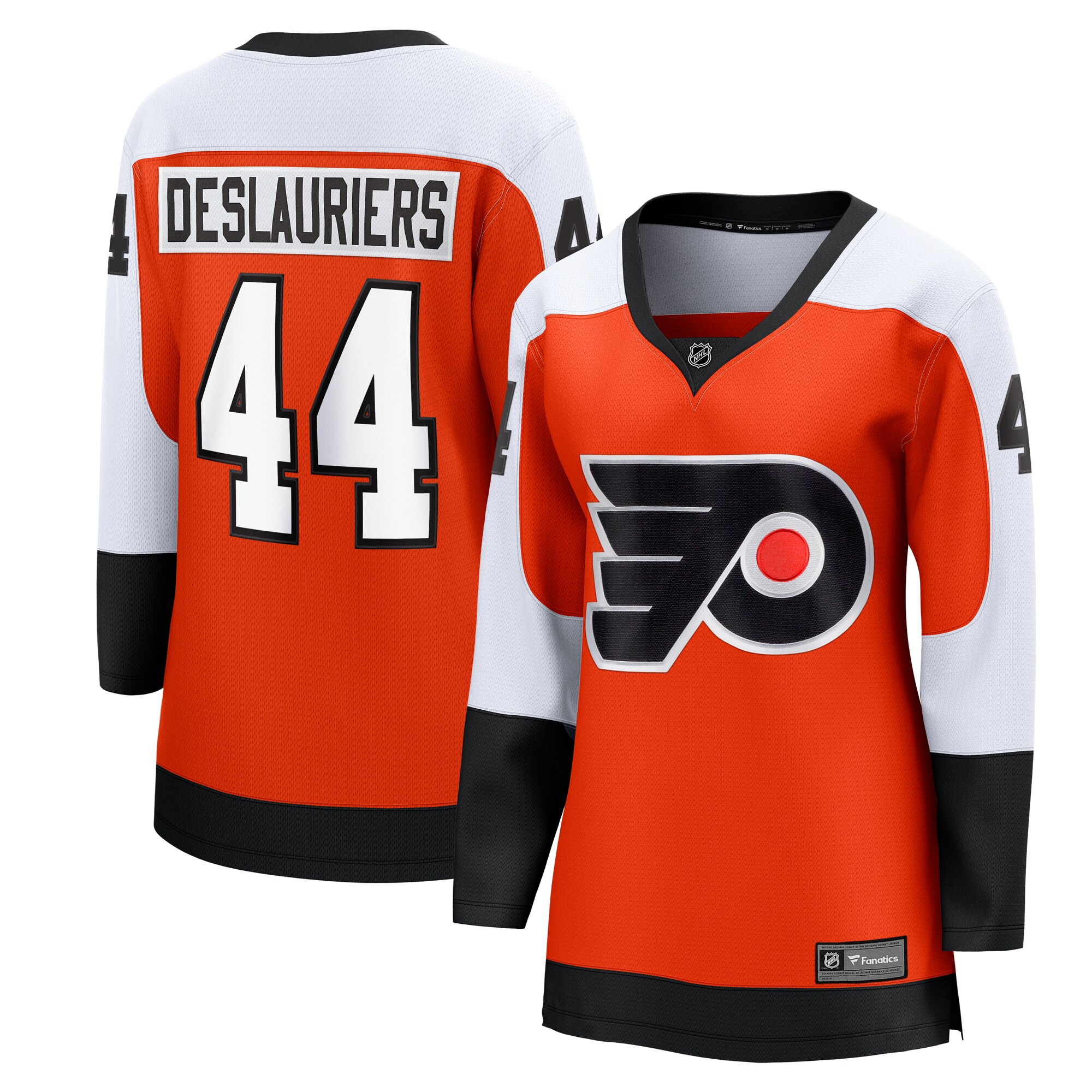 Philadelphia Flyers Nicolas Deslauriers Orange Home Breakaway Player NHL Jersey Women's