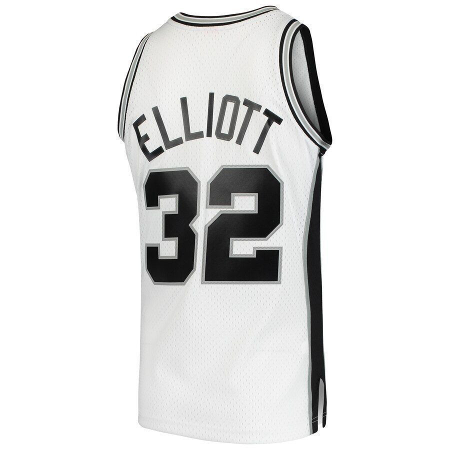 Sean Elliott San Antonio Spurs Mitchell Ness 1998-99 Hardwood Classics Swingman White NBA Jersey Men's