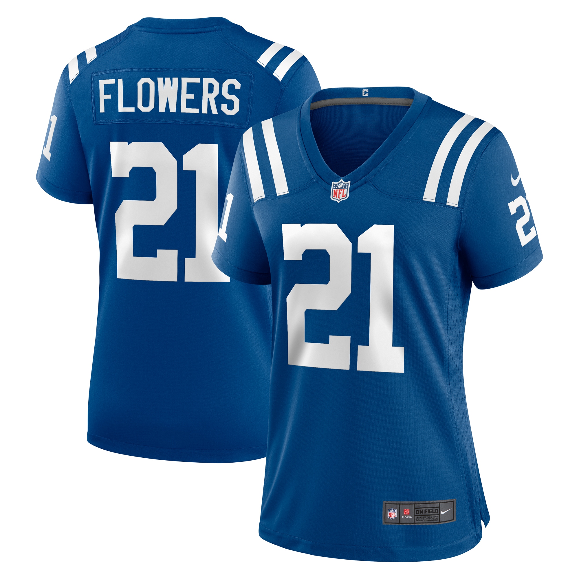 Indianapolis Colts Dallis Flowers Royal Game NFL Jersey Women's