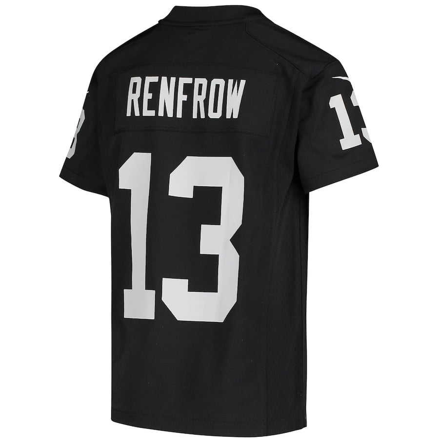 Hunter Renfrow 13 Las Vegas Raiders Game Black NFL Jersey Youth