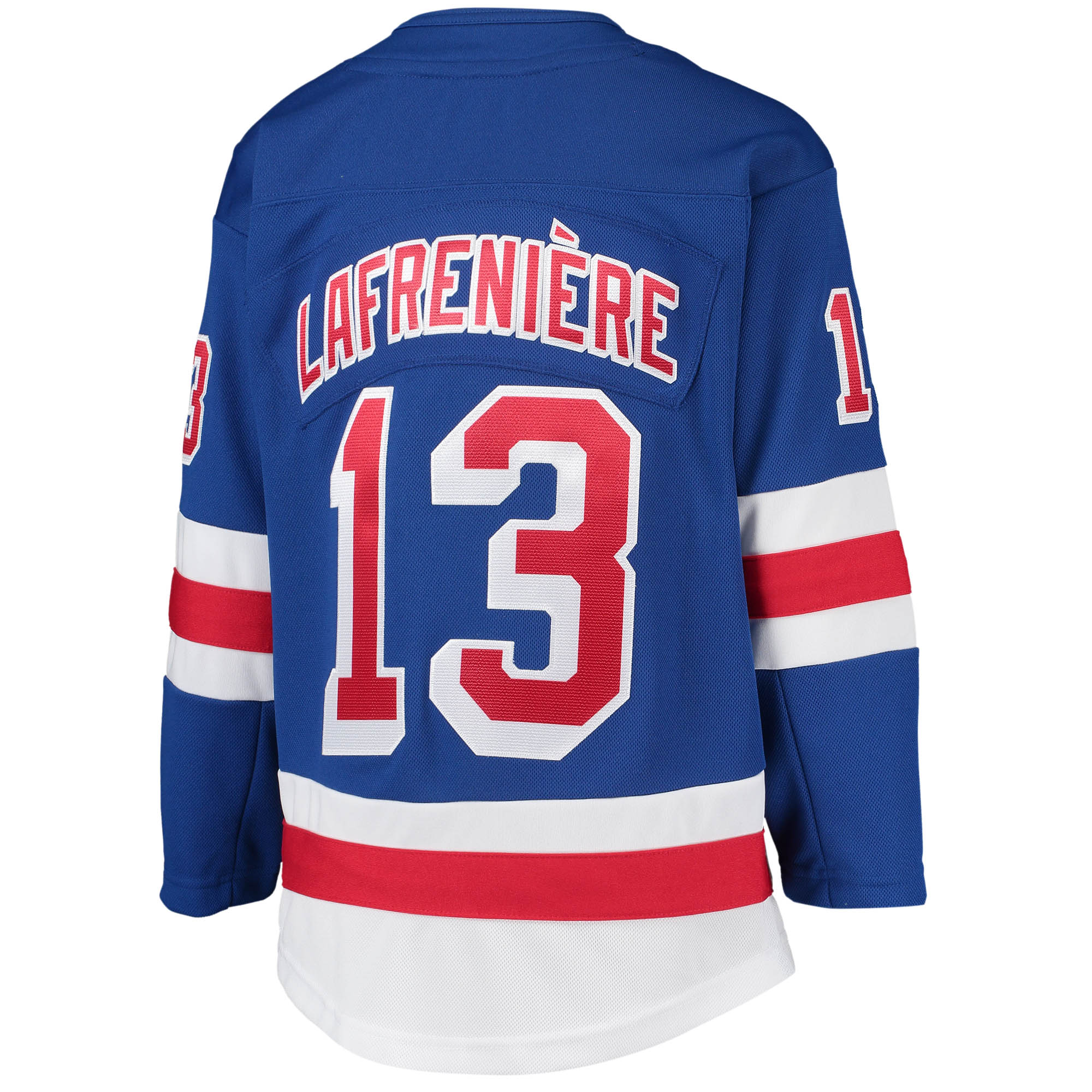 New York Rangers Alexis Lafreniere Blue Home Premier Player NHL Jersey Youth