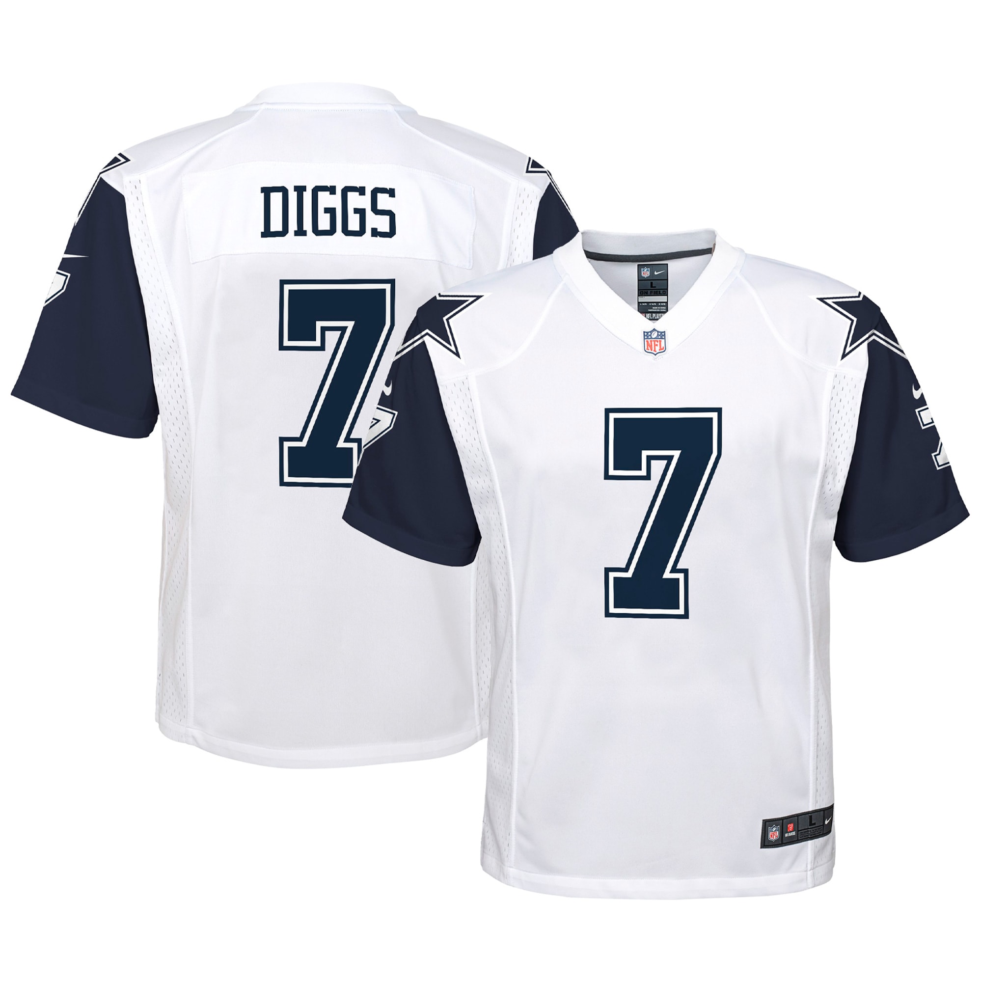 Dallas Cowboys Trevon Diggs White Alternate Game NFL Jersey Youth