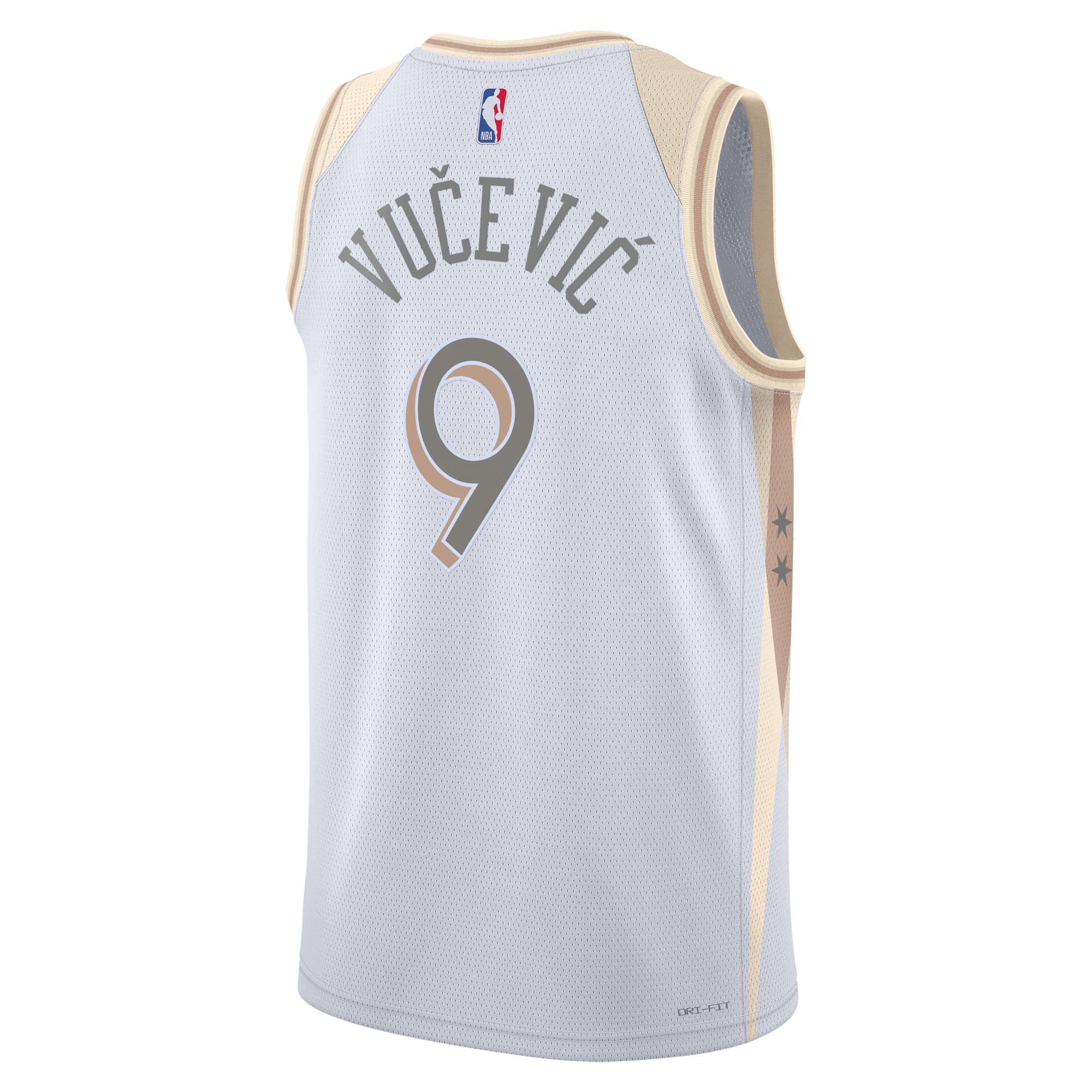 Chicago Bulls City Edition Swingman 202 White Nikola Vu?evi Unisex NBA Jersey Unisex