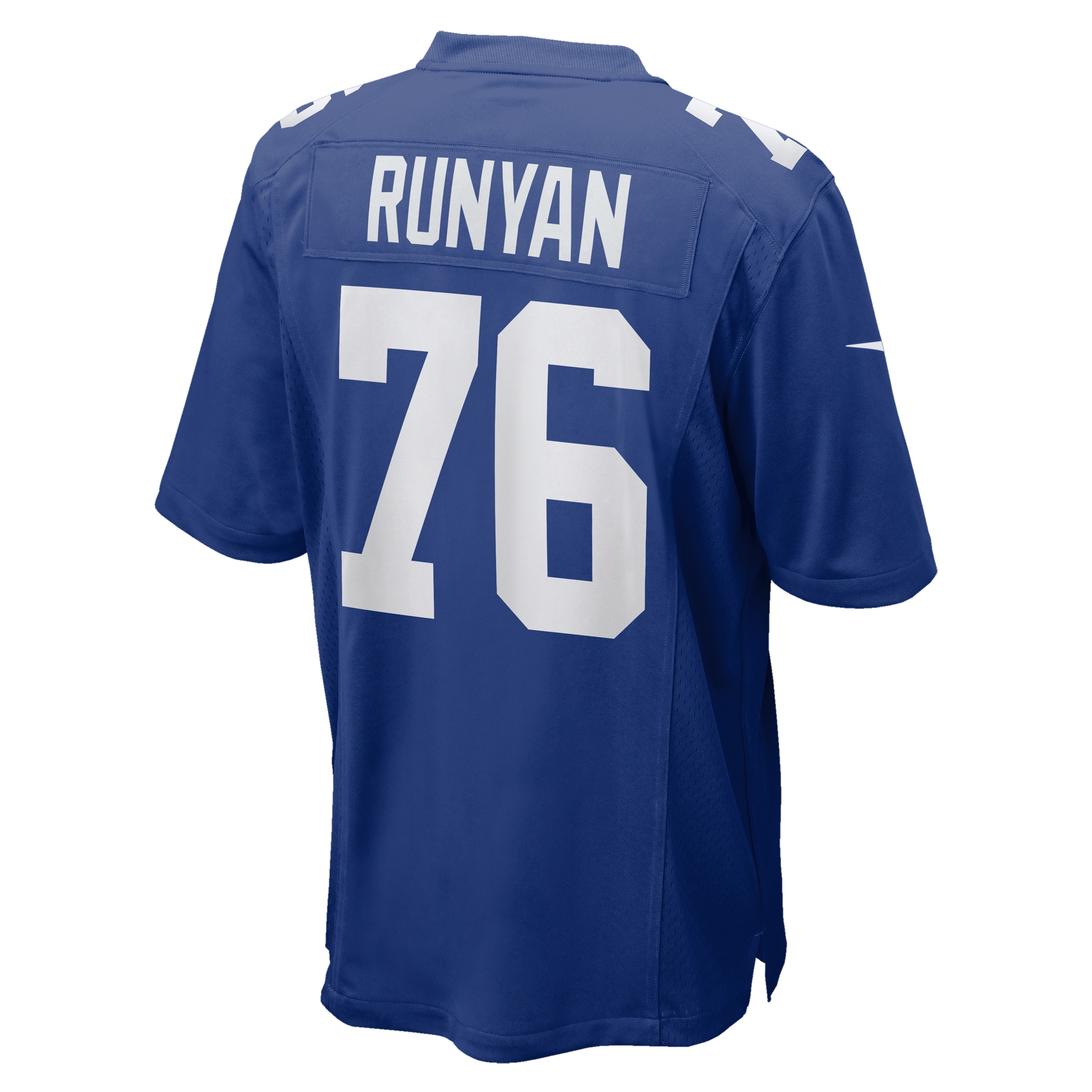 New York Giants Jon Runyan Royal Team Game NFL Jersey Men's