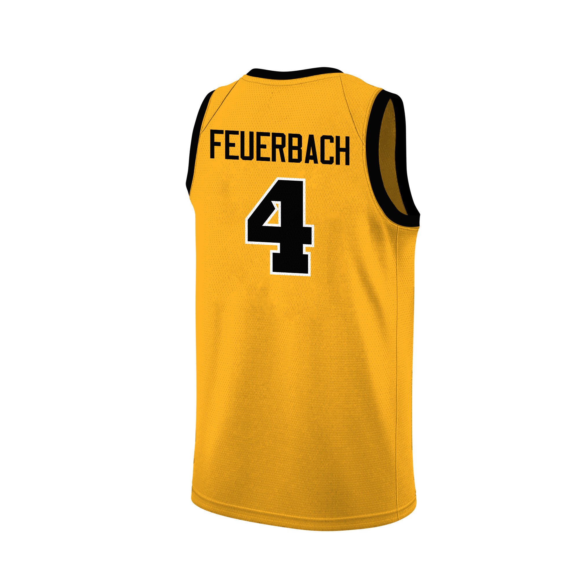 Kylie Feuerbach 4 Iowa Hawkeyes 2024 Yellow Unisex NCAA Jersey Unisex