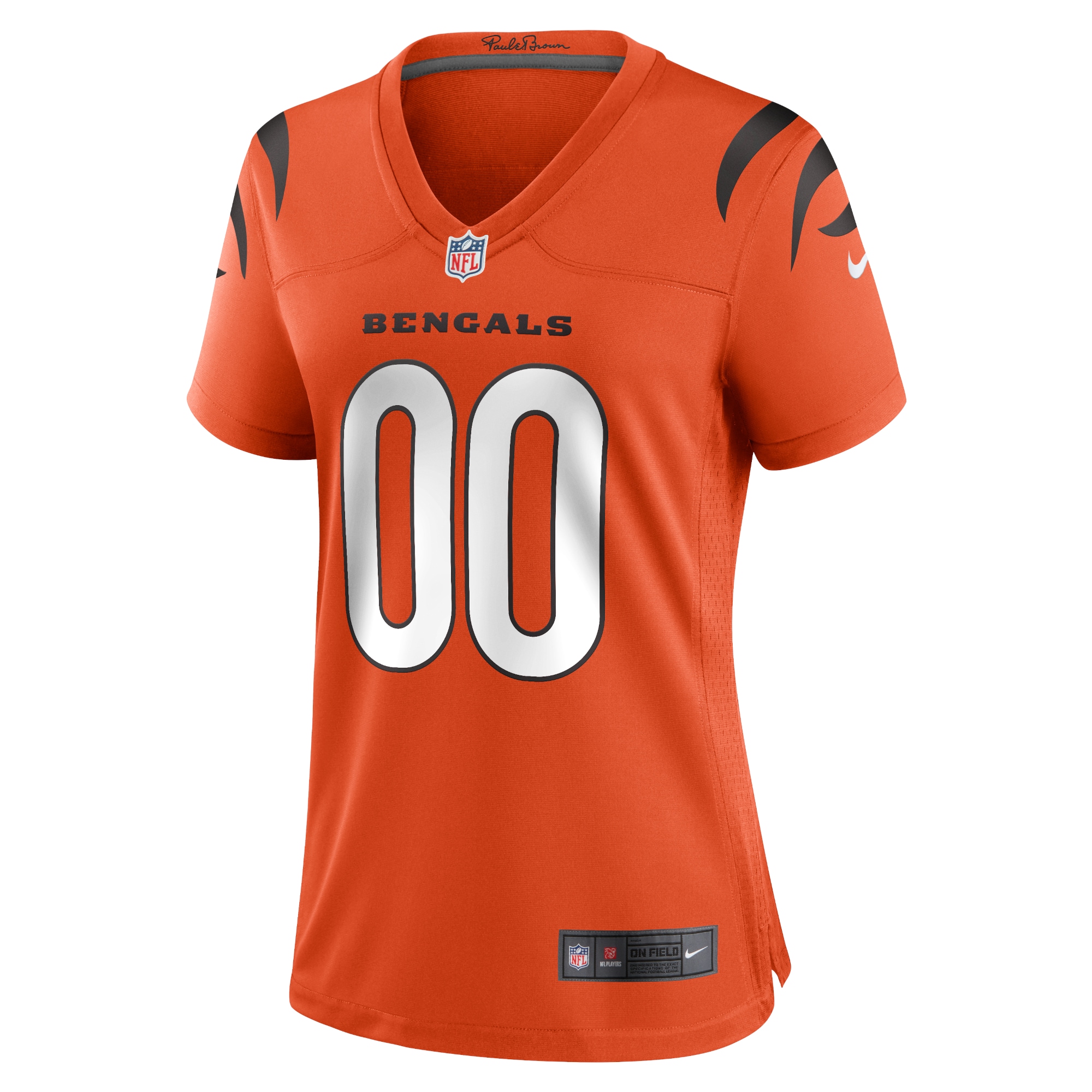 Cincinnati Bengals Orange Alternate Game Custom NFL Jersey Women's