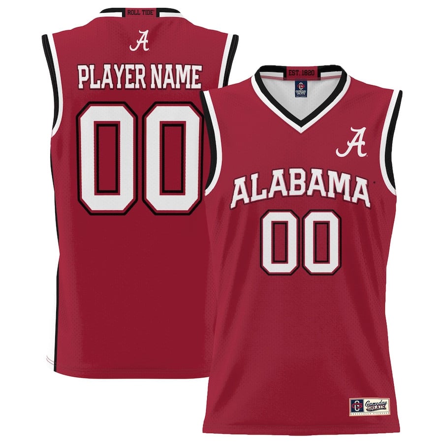 Alabama Crimson Tide NIL Custom Crimson NCAA Jersey Men's