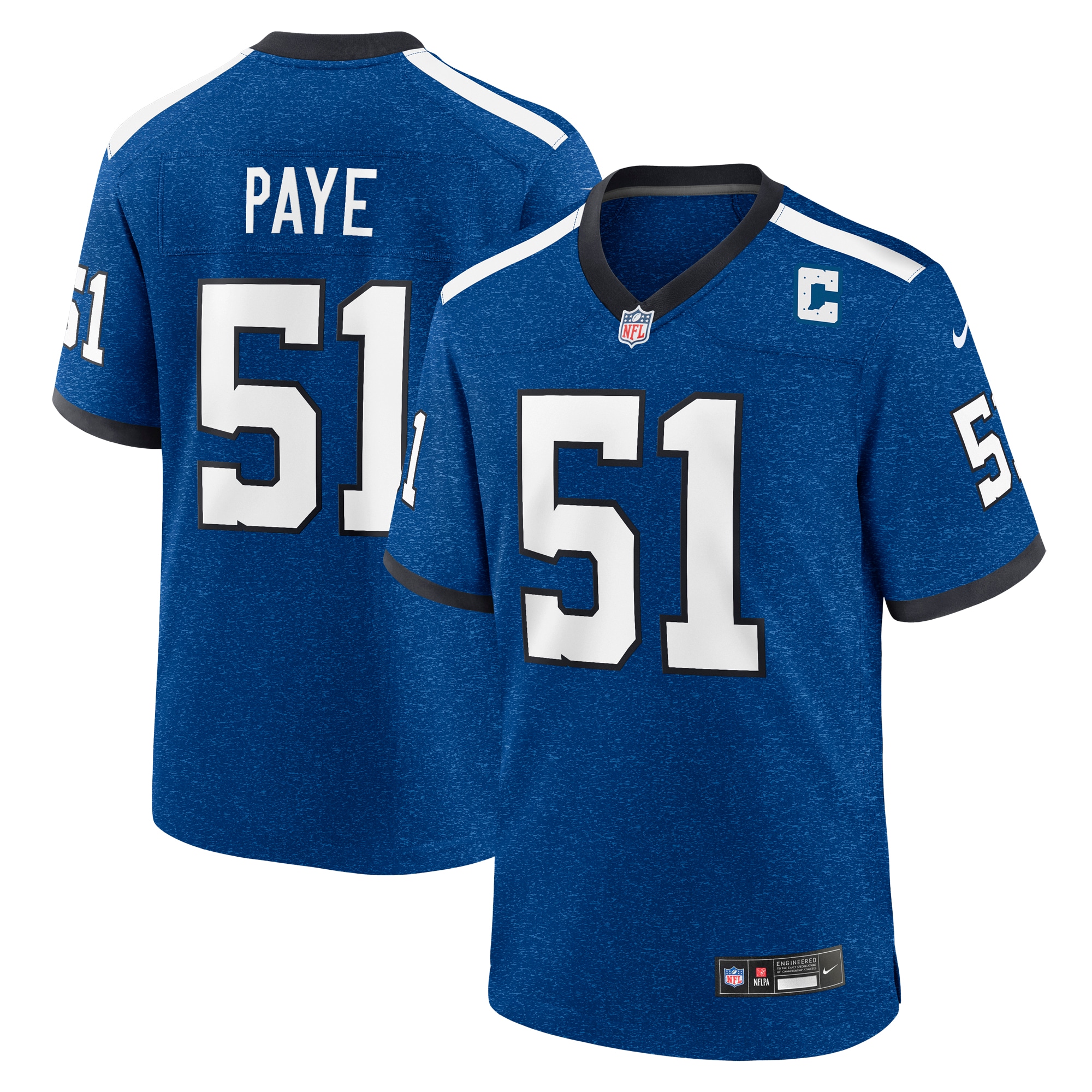 Indianapolis Colts Kwity Paye Royal Indiana Nights Alternate Game NFL Jersey Men's