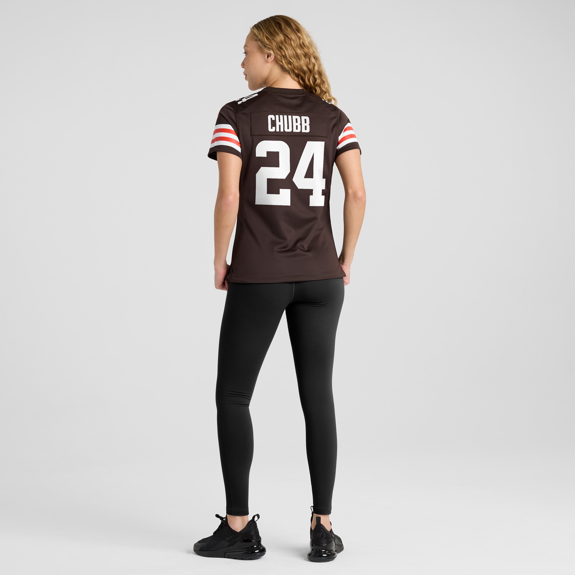 Cleveland Browns Nick Chubb Brown Team Game NFL Jersey Women's