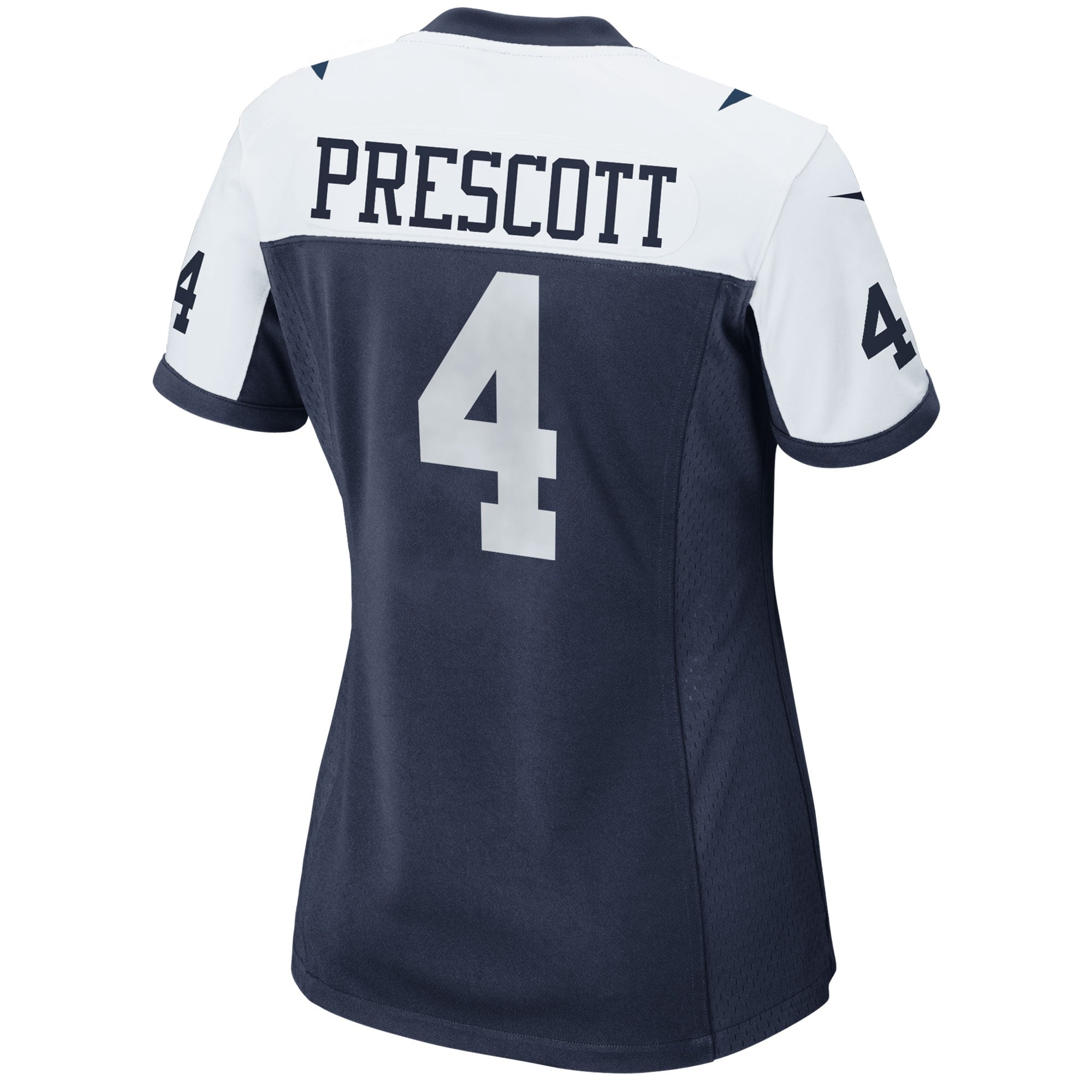 Dallas Cowboys Dak Prescott Navy Alternate Game Team NFL Jersey Women's