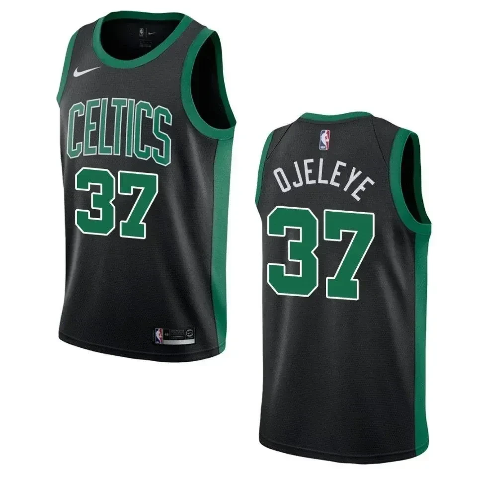 Boston Celtics 37 Semi Ojeleye Statement Swingman Black NBA Jersey Men's