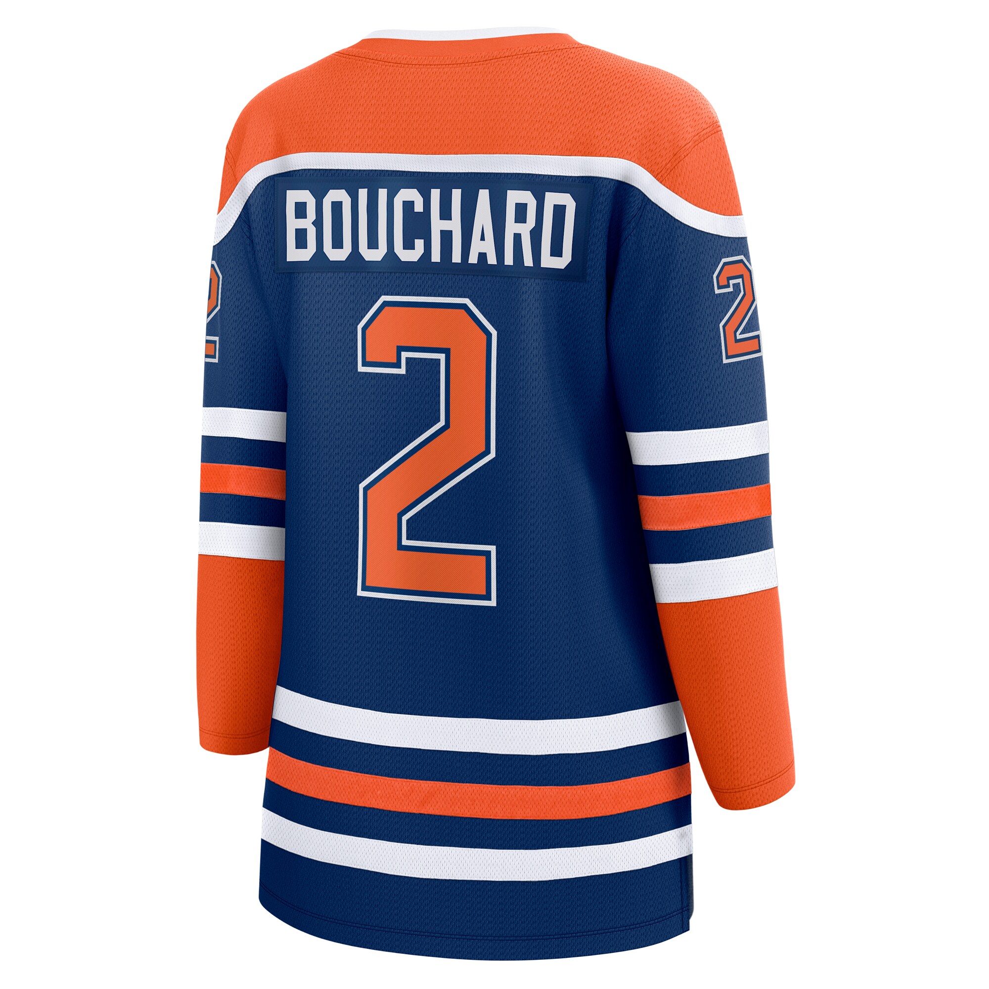 Edmonton Oilers Evan Bouchard Royal Home Breakaway Player NHL Jersey Women's