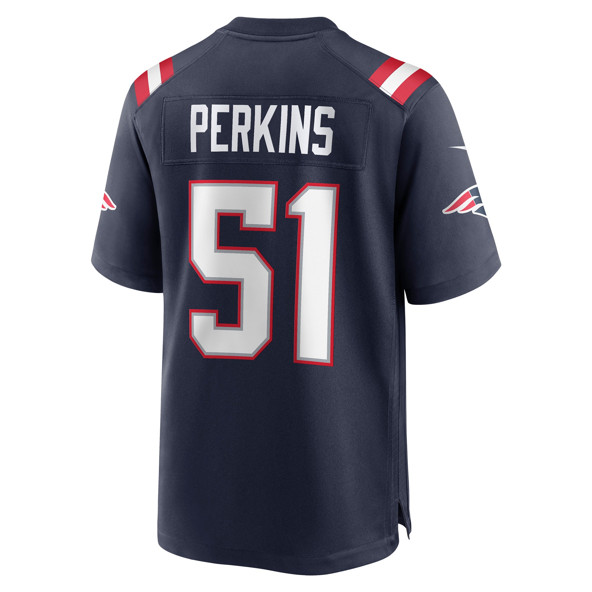 New England Patriots Ronnie Perkins Navy Game NFL Jersey Men's