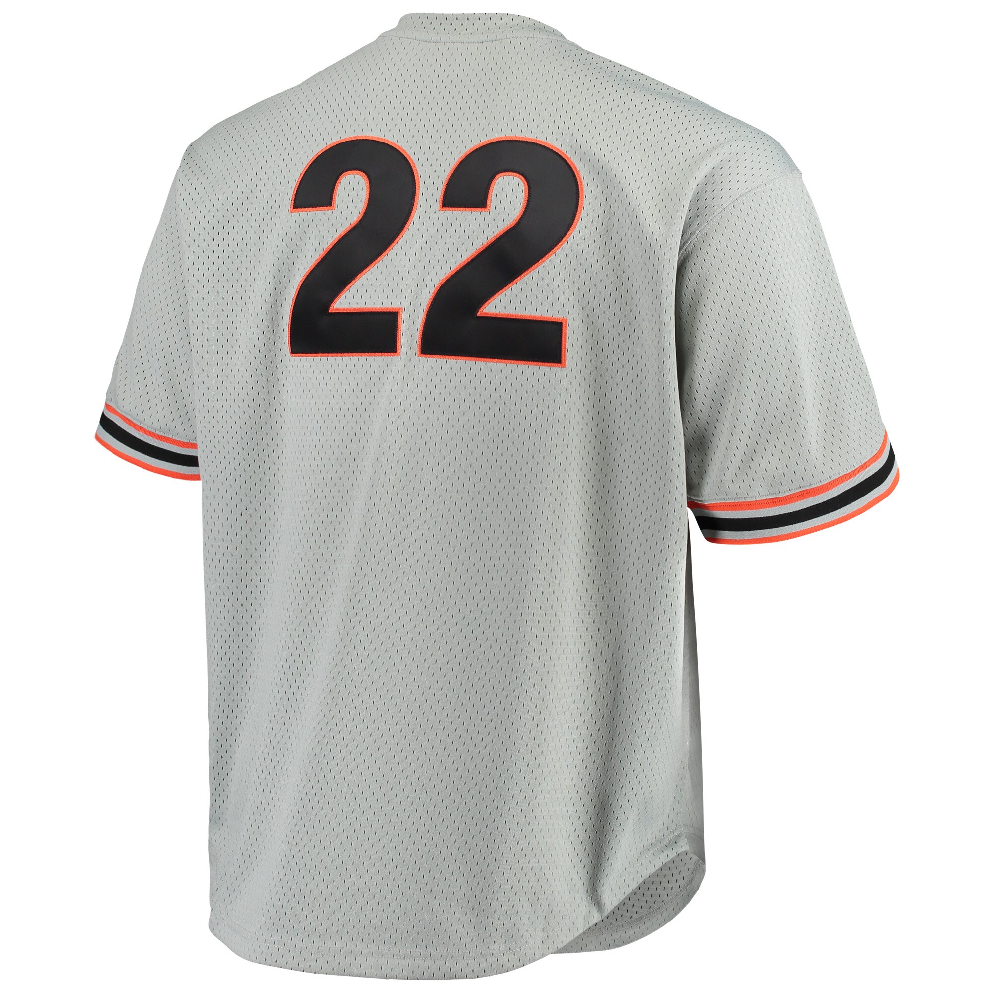 San Francisco Giants Will Clark Mitchell Ness Gray Big Tall Cooperstown Collection Mesh Batting Practice MLB Jersey Men's