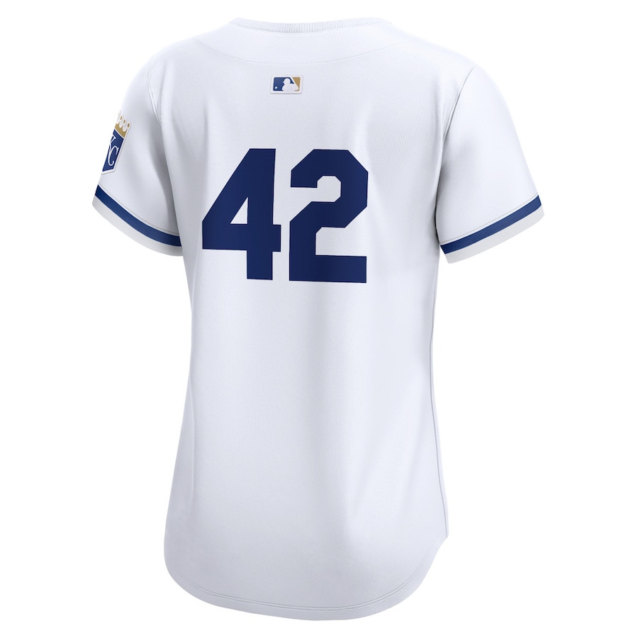 Kansas City Royals 2024 Jackie Robinson Day Home Limited White MLB Jersey Women's
