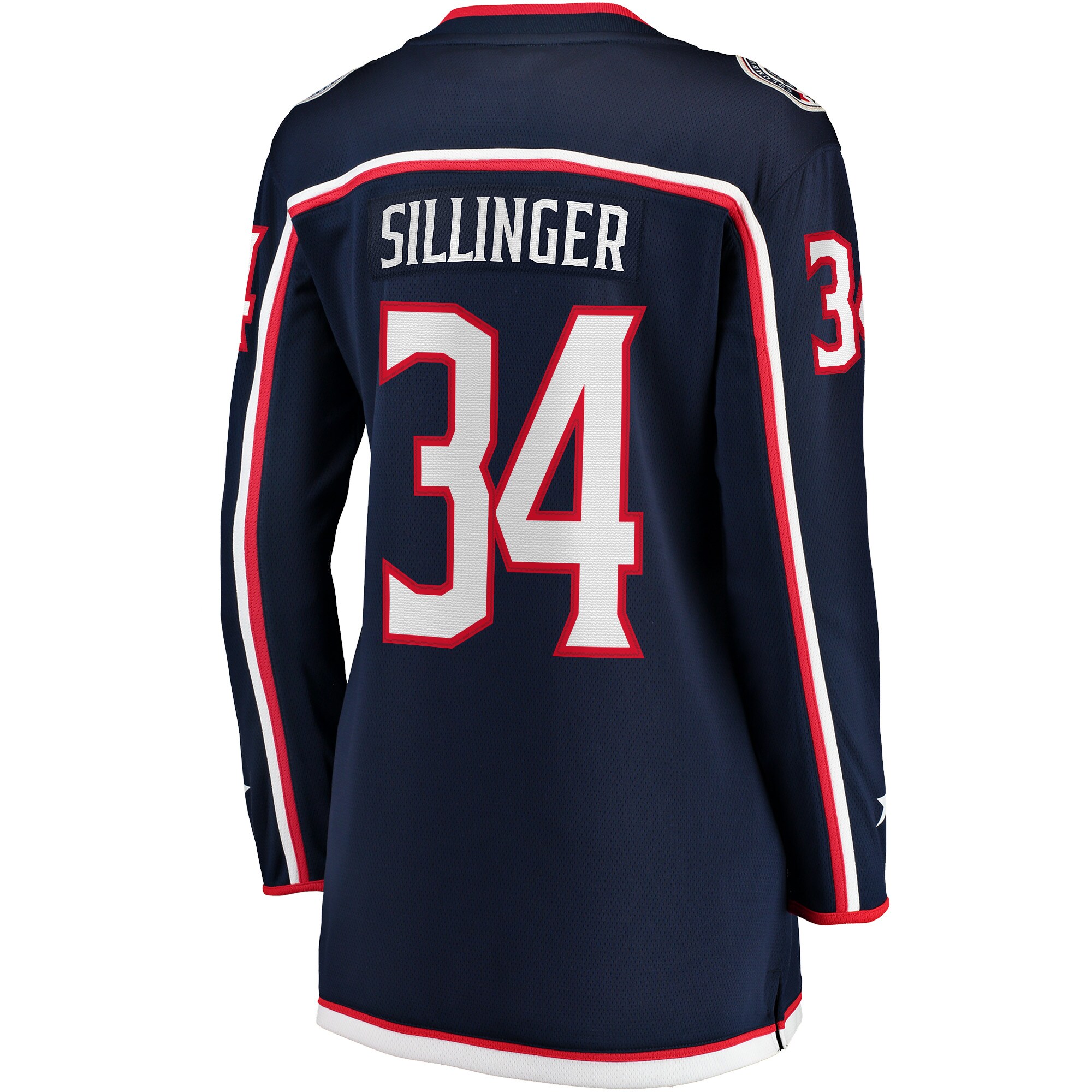Columbus Blue Jackets Cole Sillinger Navy Home Breakaway Player NHL Jersey Women's