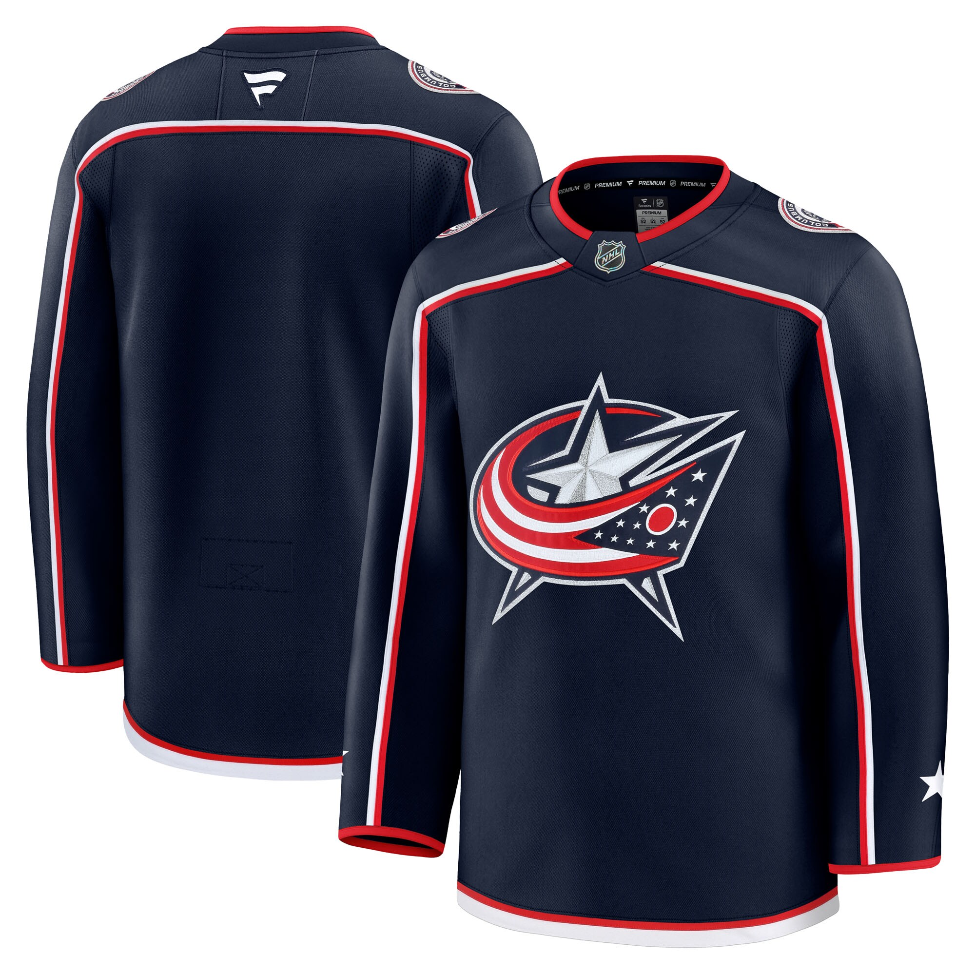 Columbus Blue Jackets Navy Home Premium NHL Jersey Men's