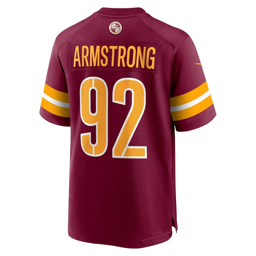 Dorance Armstrong #92 Washington Commanders Super Bowl LIX Burgundy NFL Jersey Men's