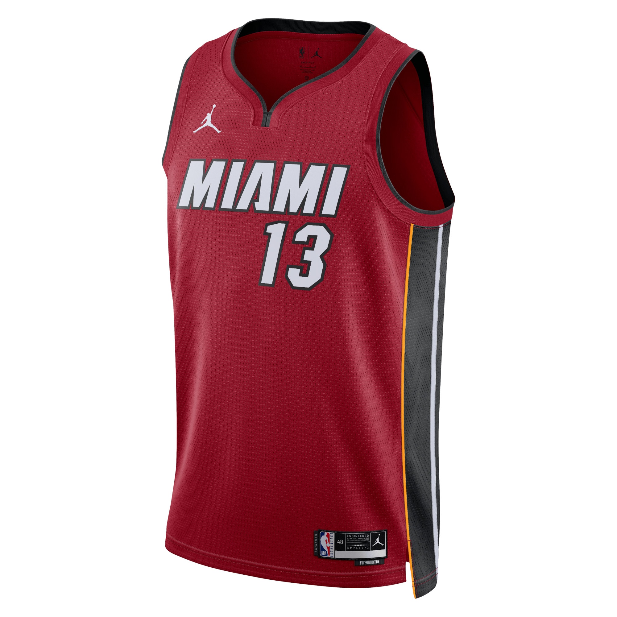 Miami Heat Jordan Statement Edition Swingman Red Bam Adebay Unisex NBA Jersey Unisex