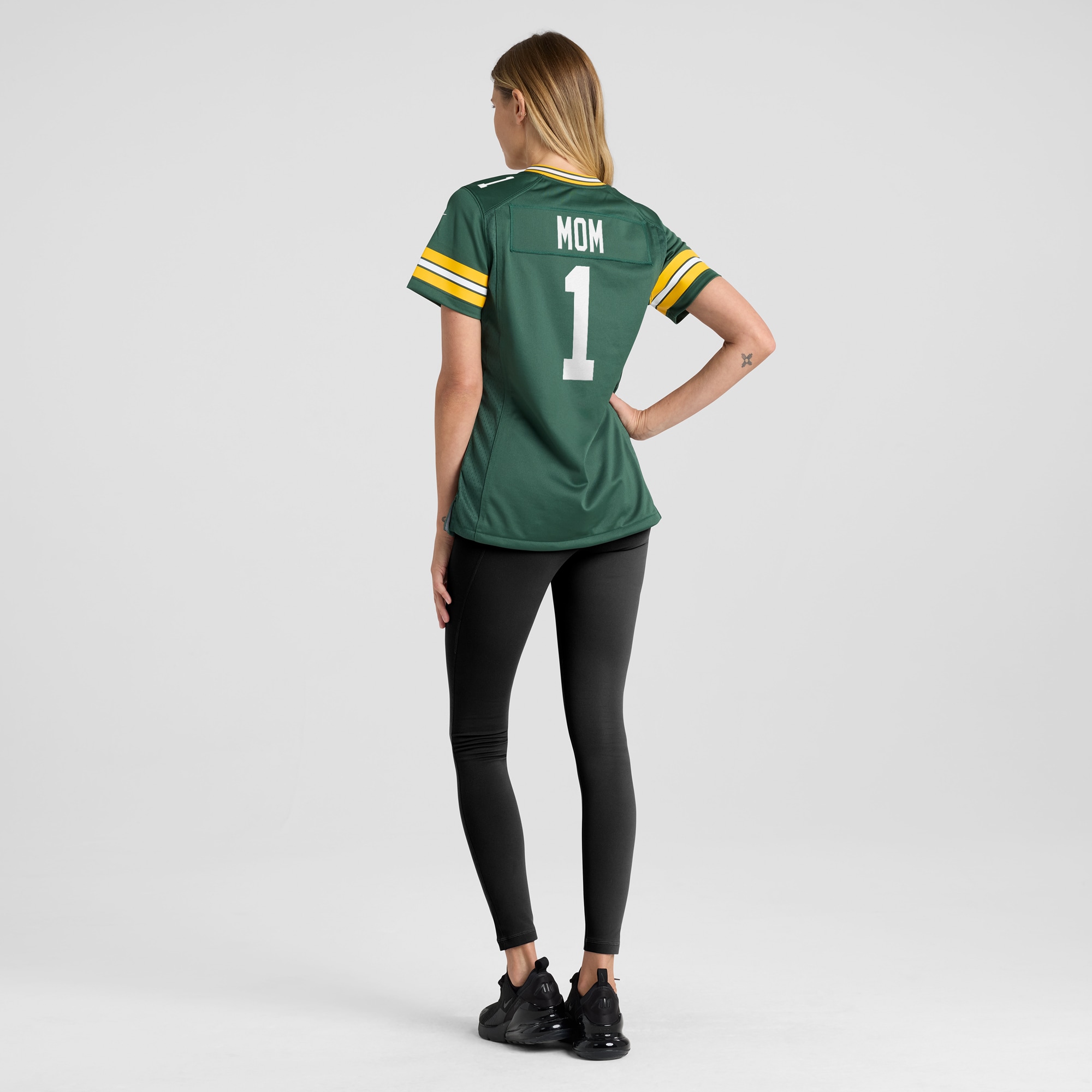 Green Bay Packers Number 1 Mom Green Game NFL Jersey Women's