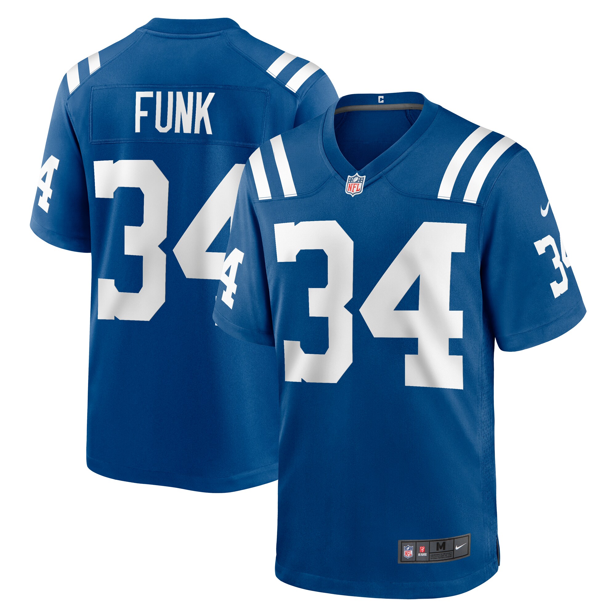 Indianapolis Colts Jake Funk Royal Team Game NFL Jersey Men's