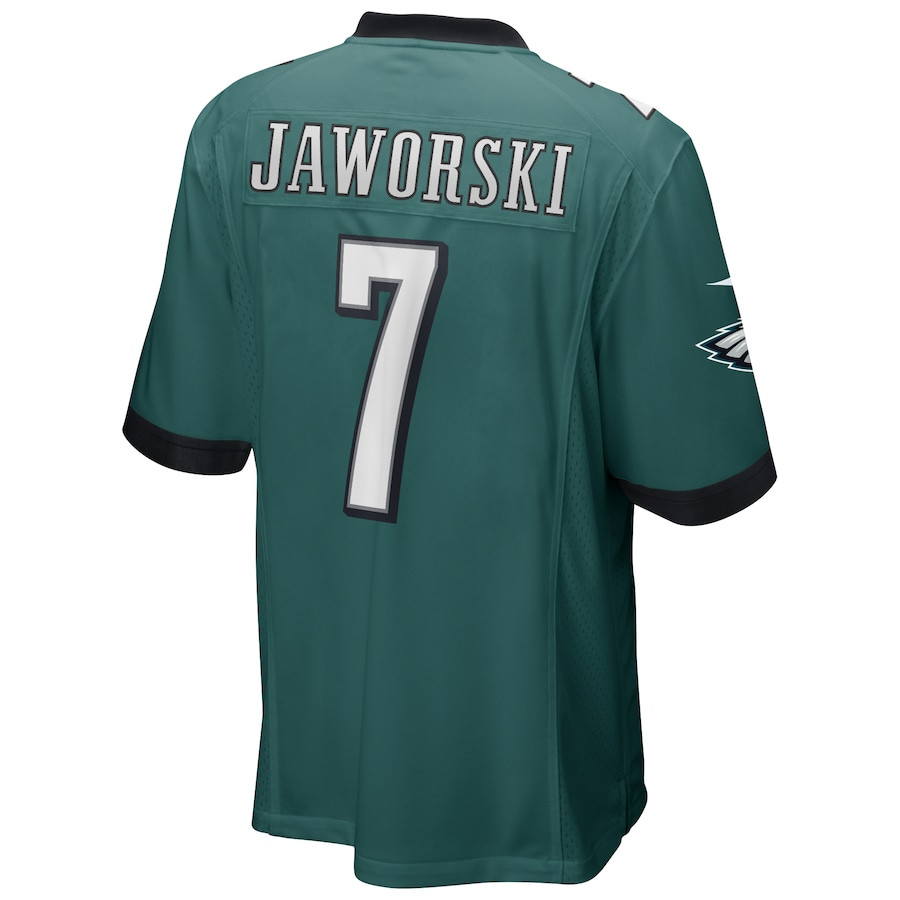 Ron Jaworski 7 Philadelphia Eagles Game Retired Midnight Green NFL Jersey Men's