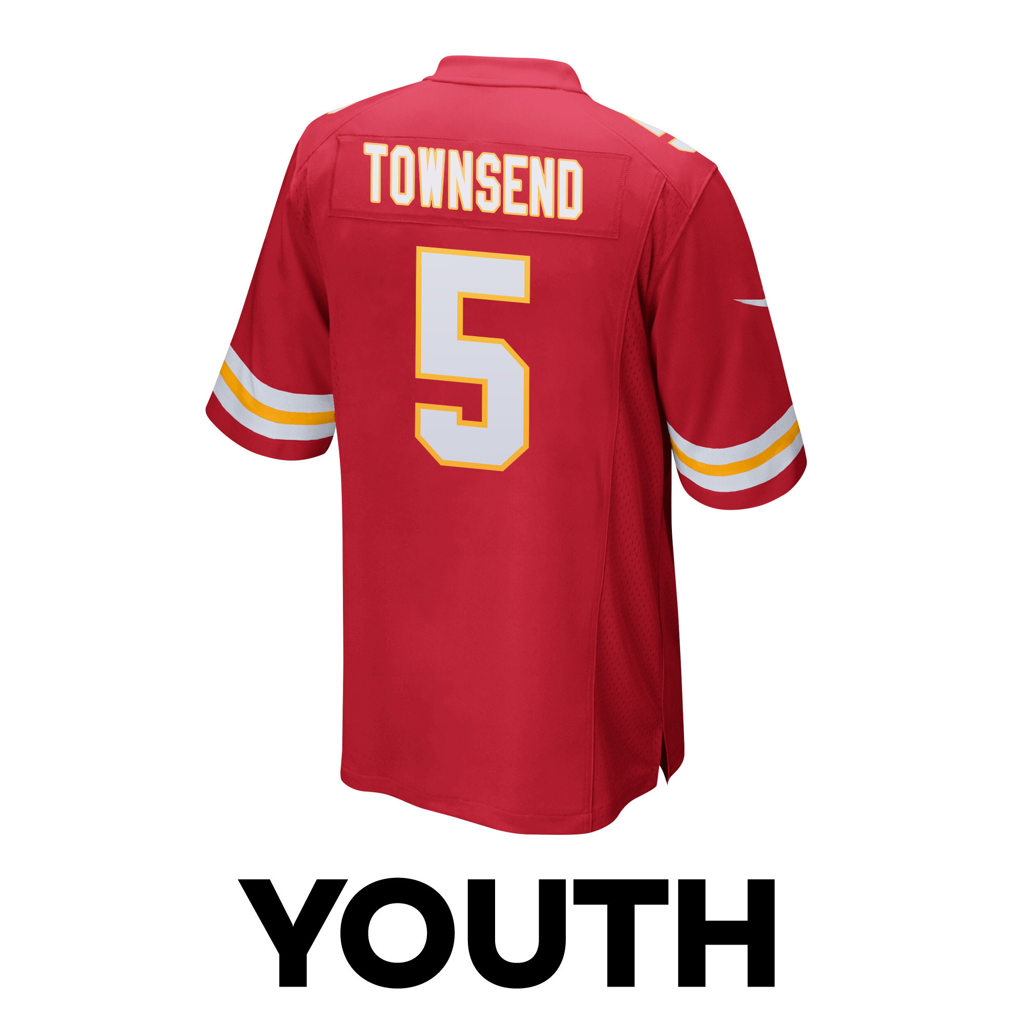 Tommy Townsend 5 Kansas City Chiefs Super Bowl LVIII Champions 4X Game Red NFL Jersey Youth