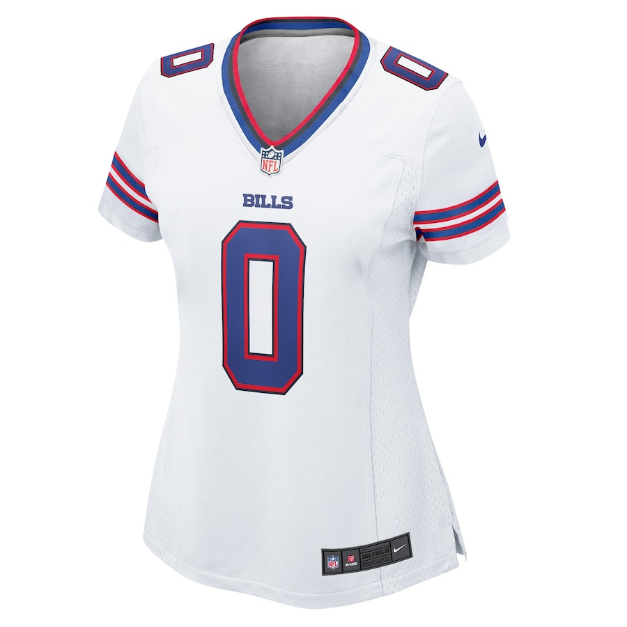 Keon Coleman 0 Buffalo Bills Game White NFL Jersey Women's