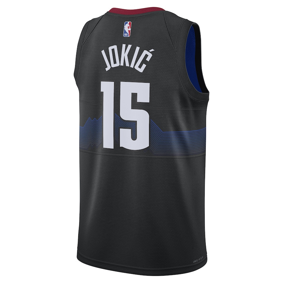 Nikola Jokic 15 Denver Nuggets 2023/24 Swingman Black City Edition NBA Jersey Men's