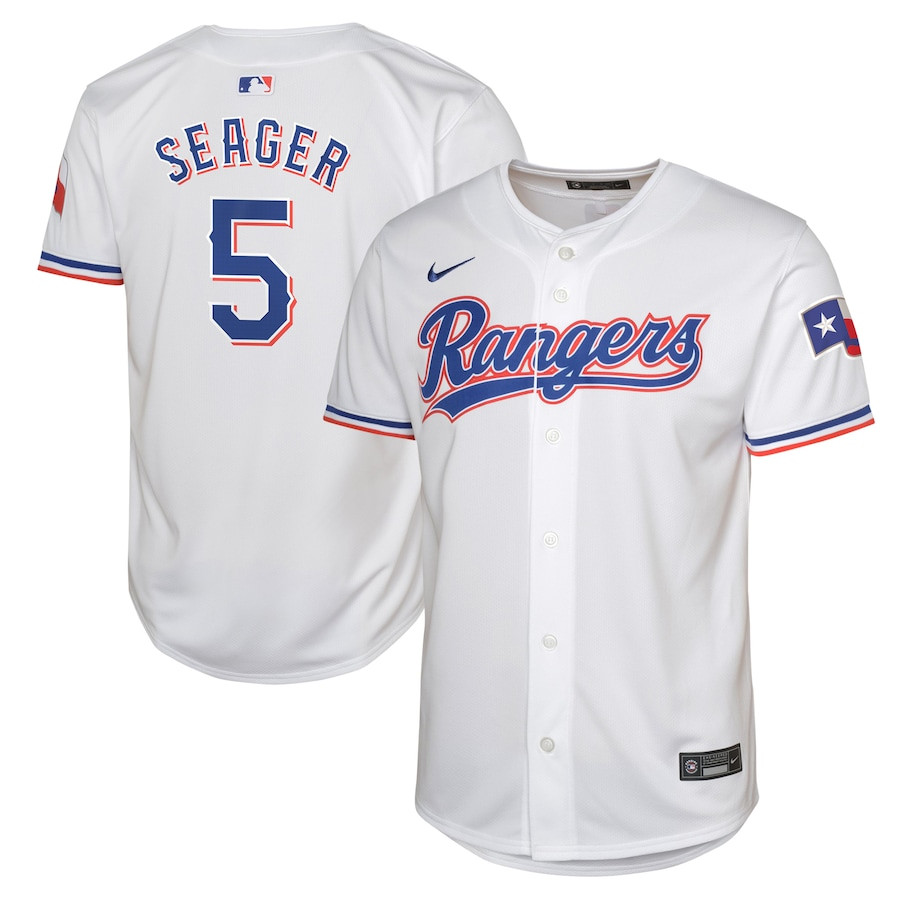 Corey Seager 5 Texas Rangers Home Limited Player White MLB Jersey Youth