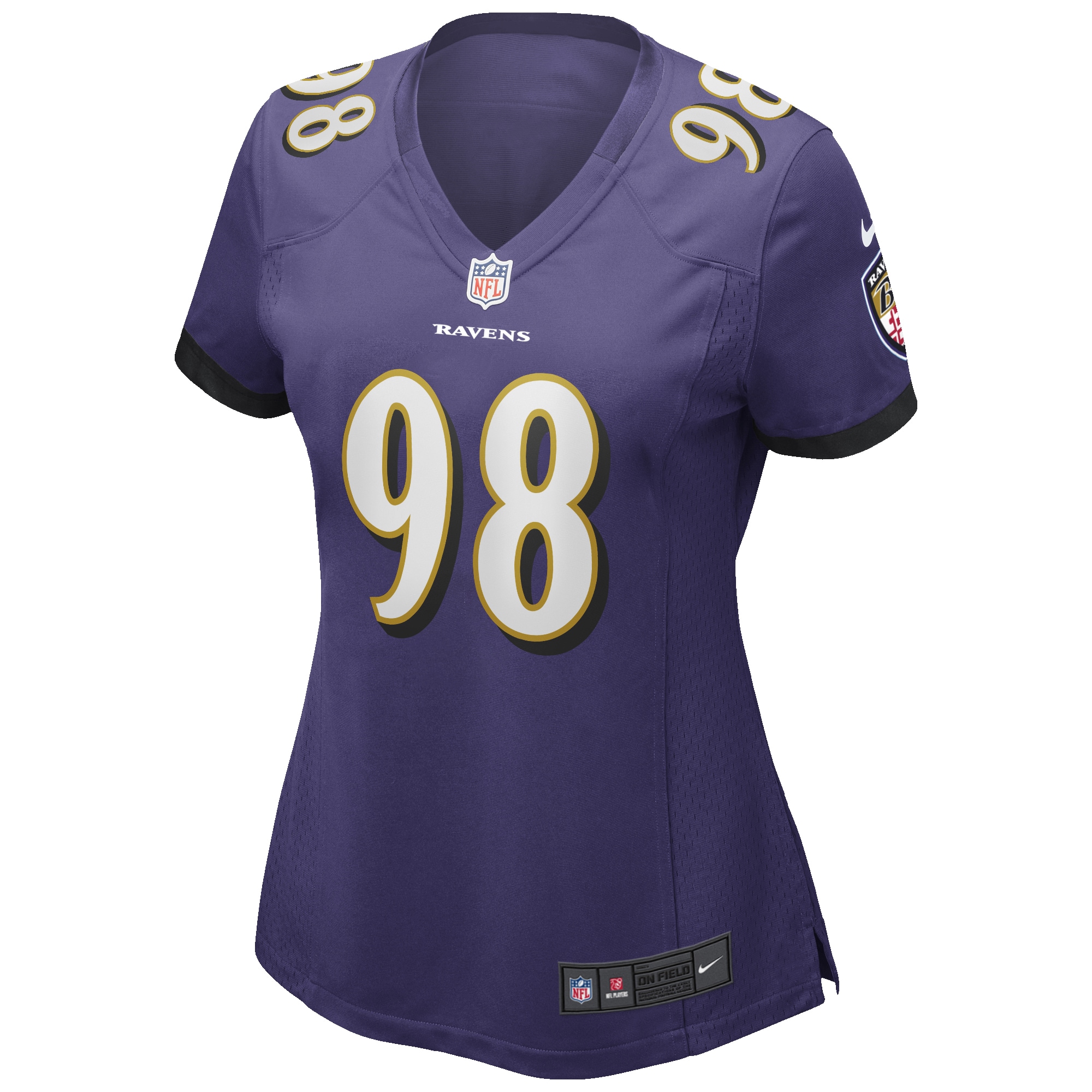 Baltimore Ravens Tony Siragusa Purple Game Retired Player NFL Jersey Women's