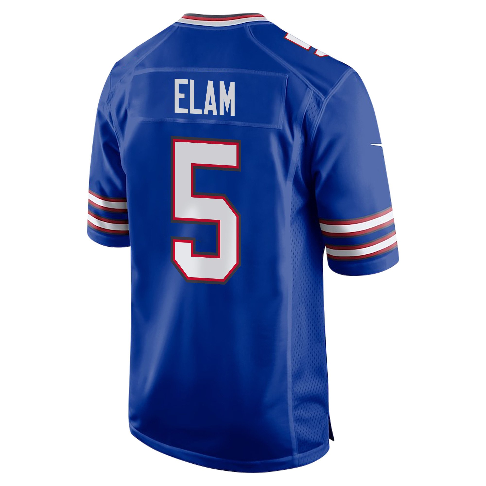 Kaiir Elam 5 Buffalo Bills Super Bowl LIX Champions Patch New Orleans Where Passion Ignites' EMBROIDERED Game Royal NFL Jersey Men's