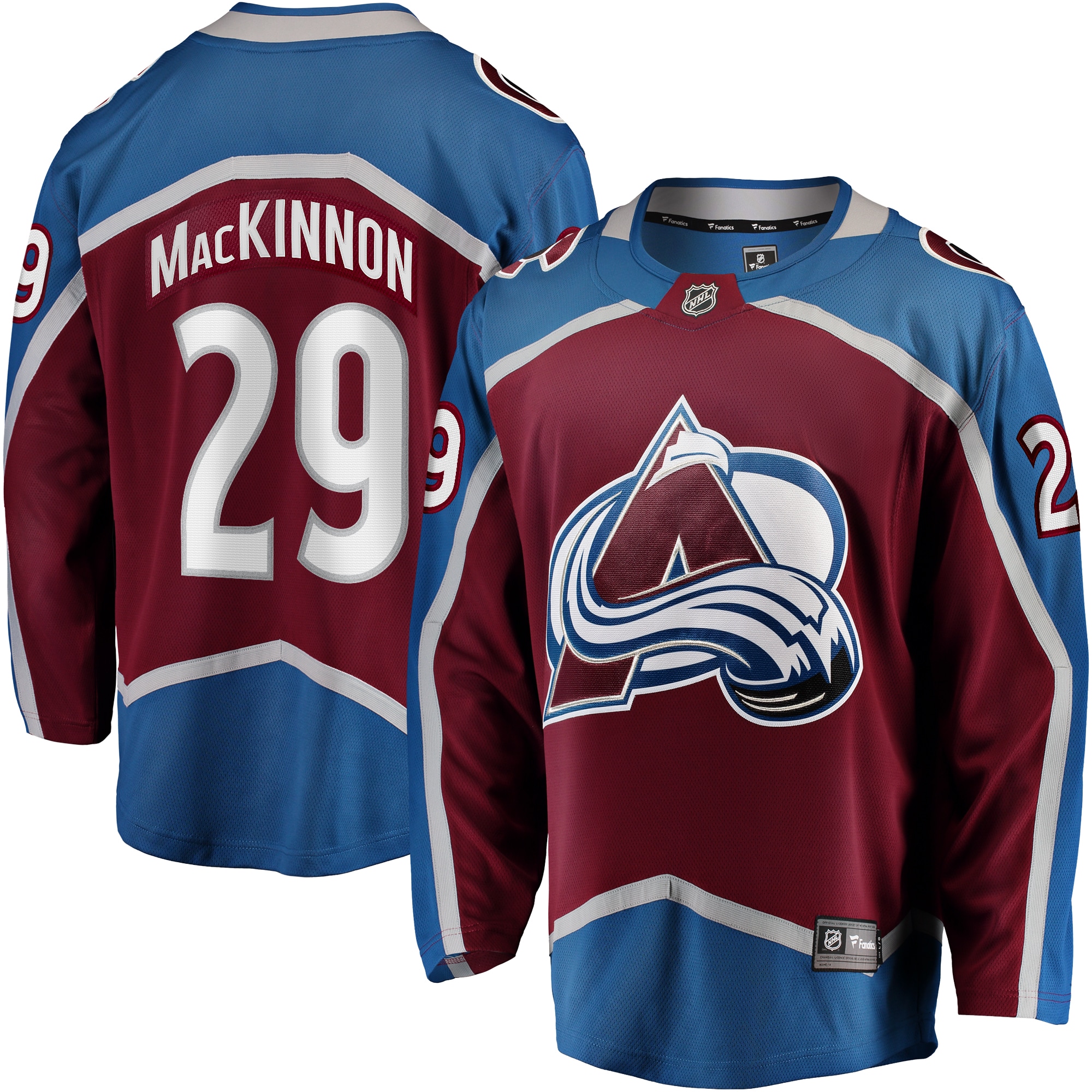 Colorado Avalanche Nathan MacKinnon Burgundy Home Breakaway NHL Jersey Men's