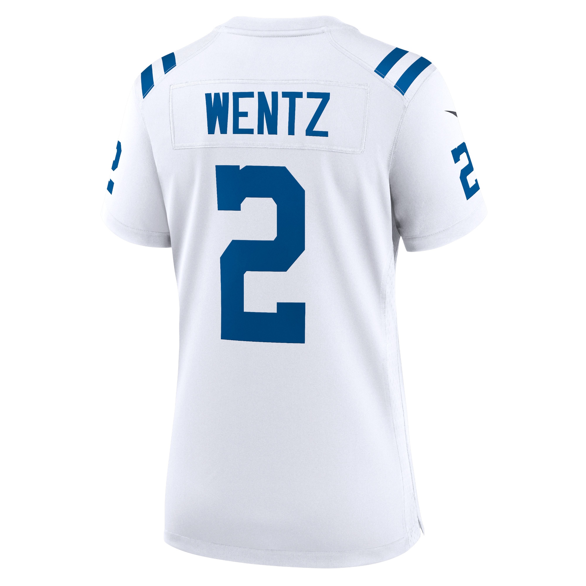 Indianapolis Colts Carson Wentz White Game NFL Jersey Women's