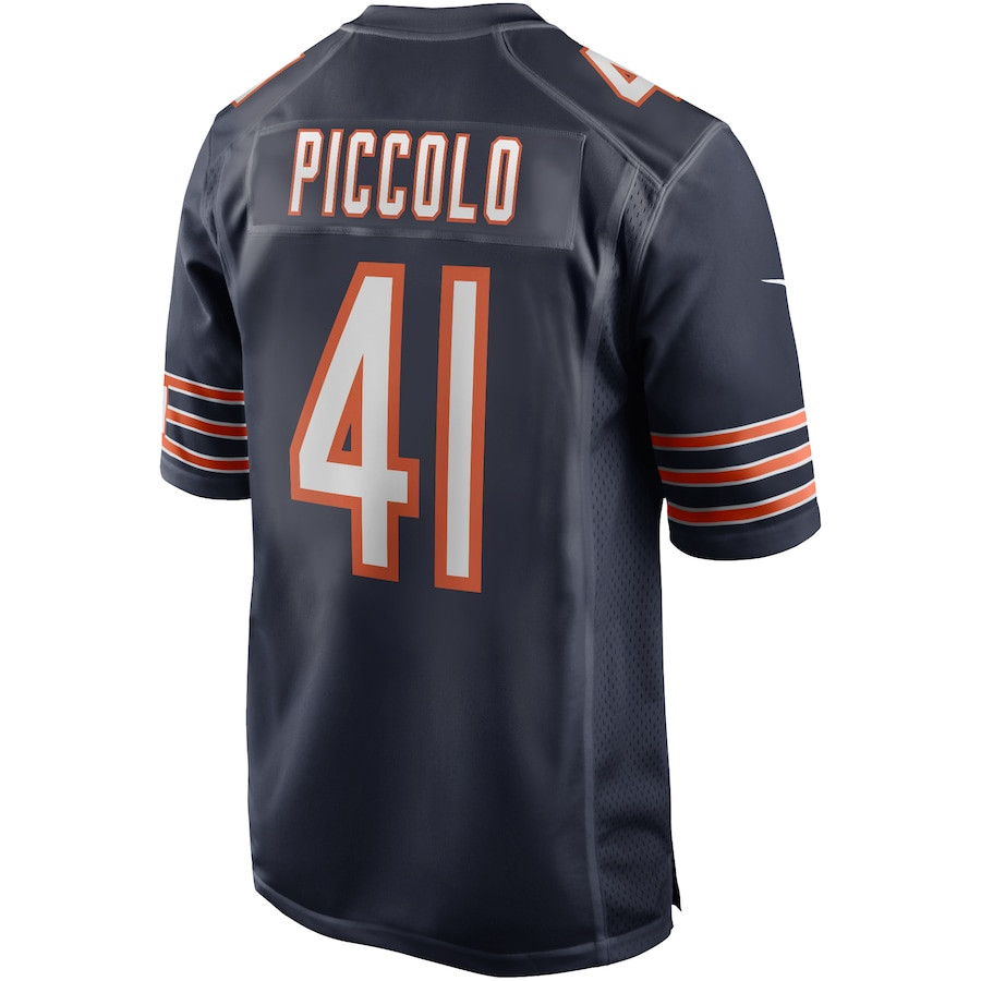 Brian Piccolo 41 Chicago Bears Game Retired Navy NFL Jersey Men's