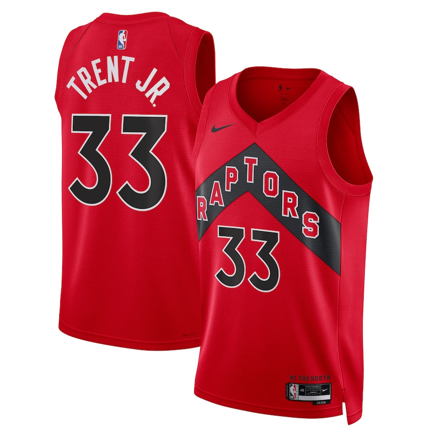 Gary Trent Jr. 33 Toronto Raptors Unisex Swingman Icon Edition Red NBA Jersey Unisex
