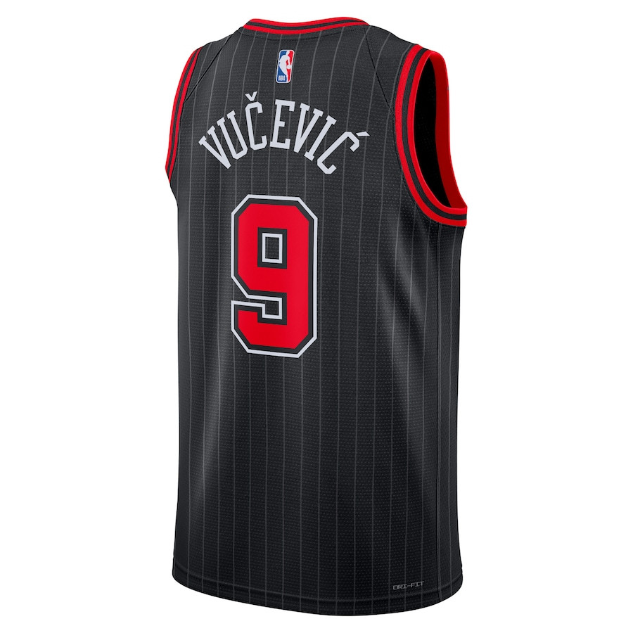 Nikola Vucevic 9 Chicago Bulls Unisex Swingman Statement Edition Black NBA Jersey Unisex
