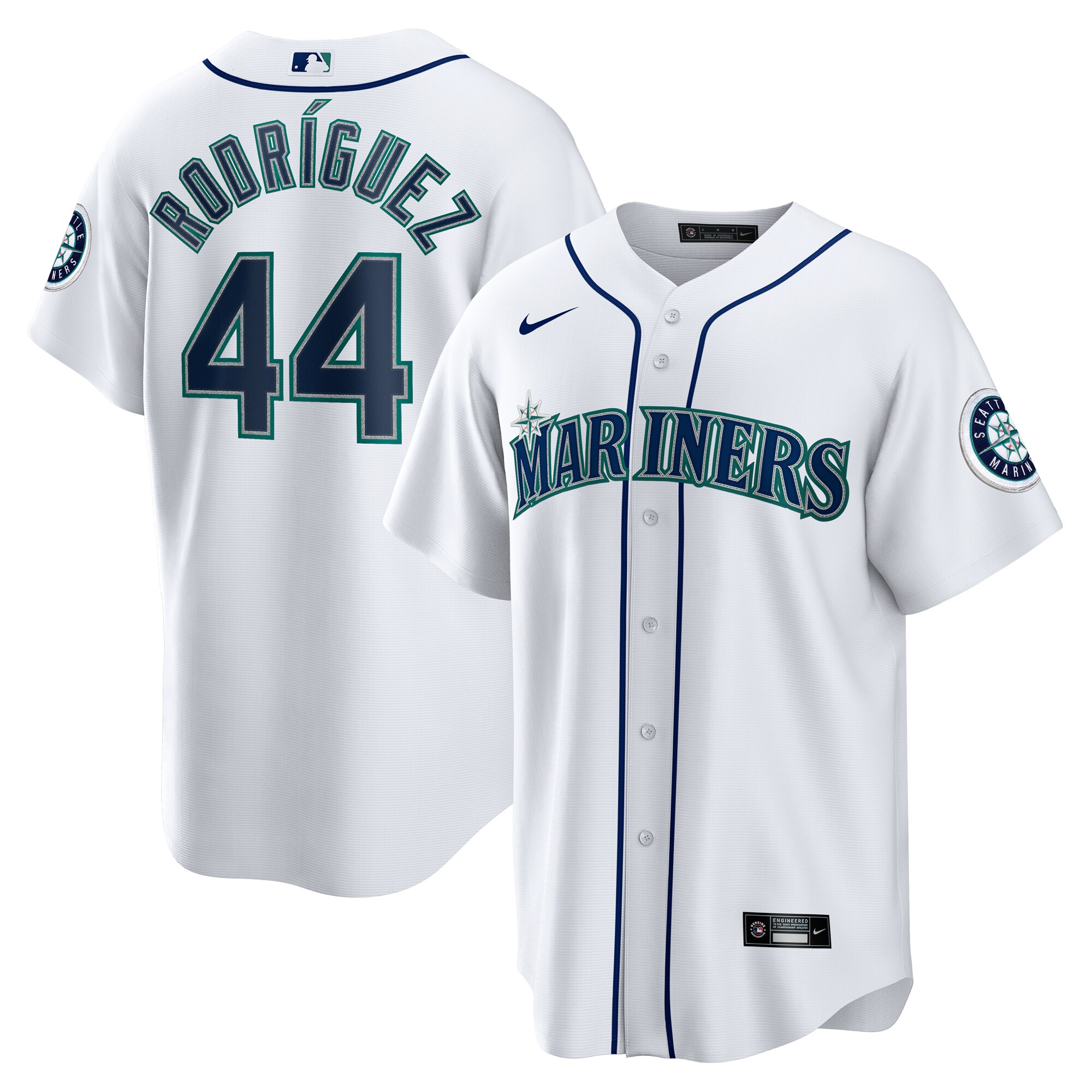 Seattle Mariners Julio Rodr?guez White Home MLB Jersey Men's