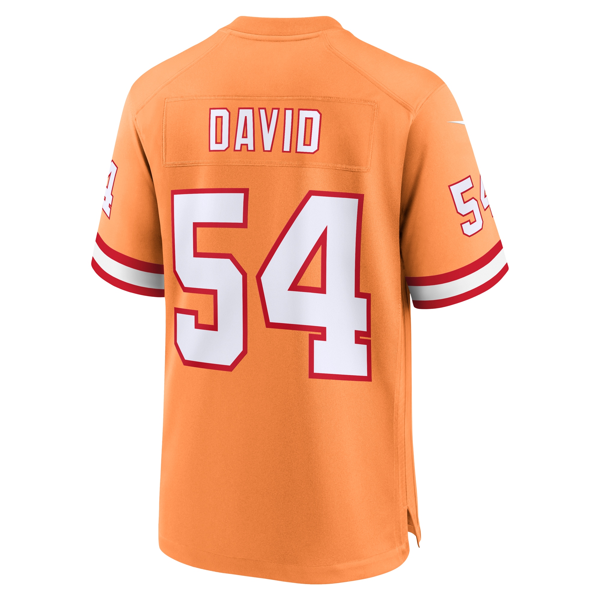Tampa Bay Buccaneers Lavonte David Orange Throwback Game NFL Jersey Men's