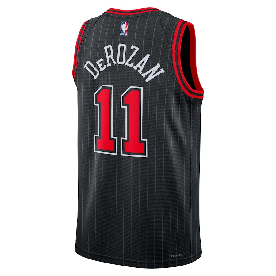 DeMar DeRozen 11 Chicago Bulls Unisex Swingman Statement Edition Black NBA Jersey Unisex