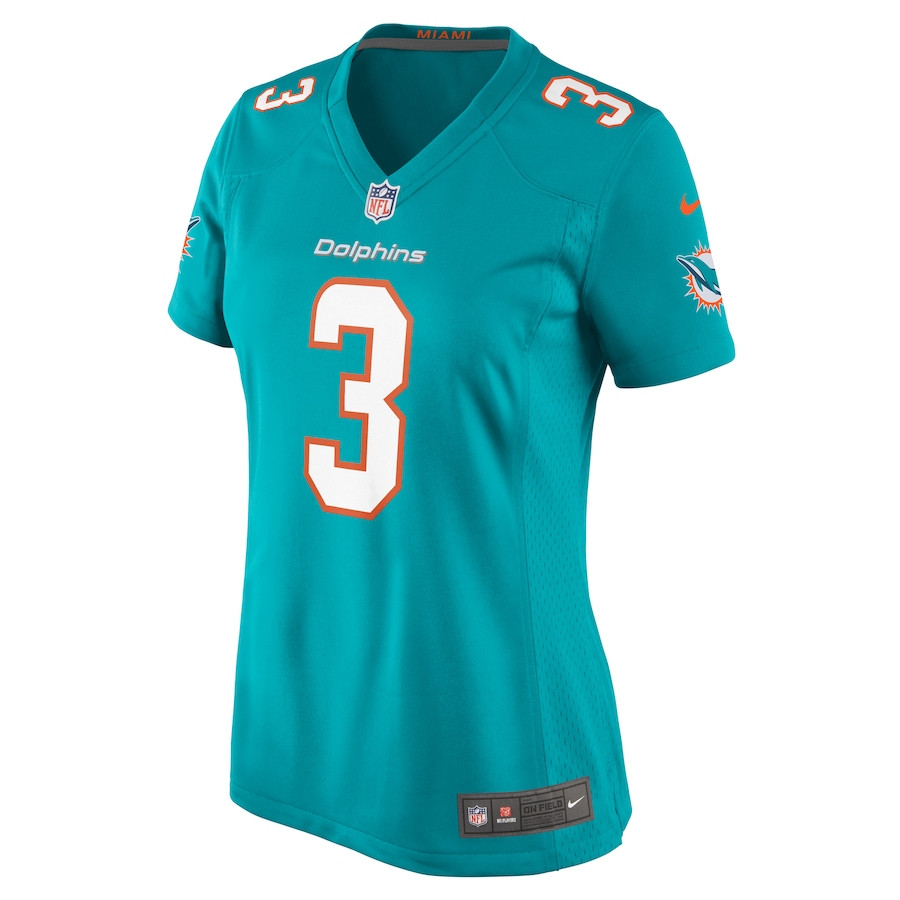 Odell Beckham Jr. 3 Miami Dolphins Game Aqua NFL Jersey Women's