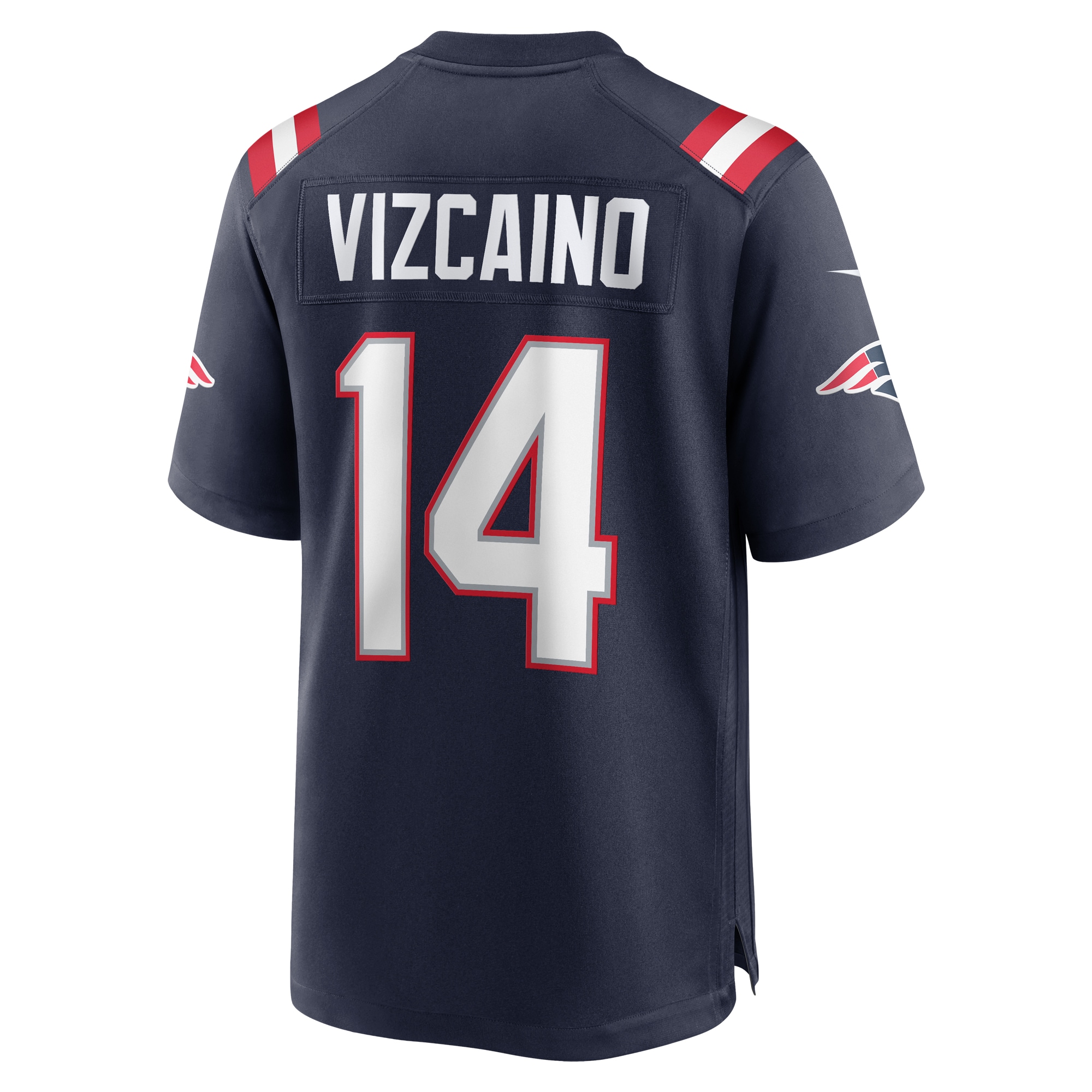 New England Patriots Tristan Vizcaino Navy Home Game Player NFL Jersey Men's