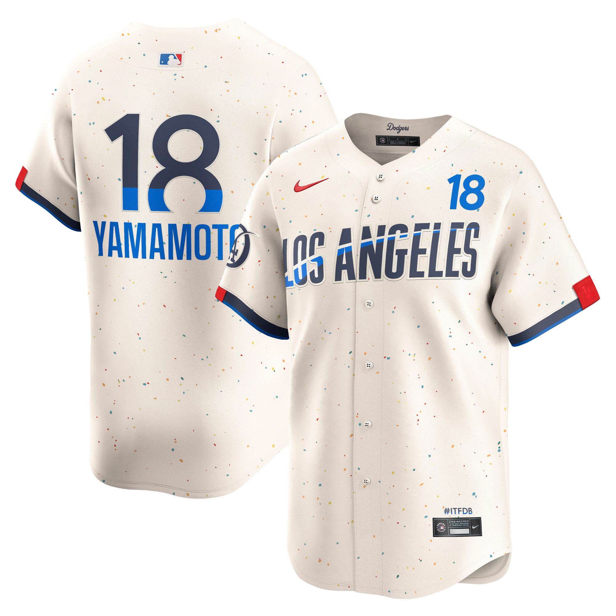 Los Angeles Dodgers Yoshinobu Yamamoto Cream City Connect Limited Player MLB Jersey Men's